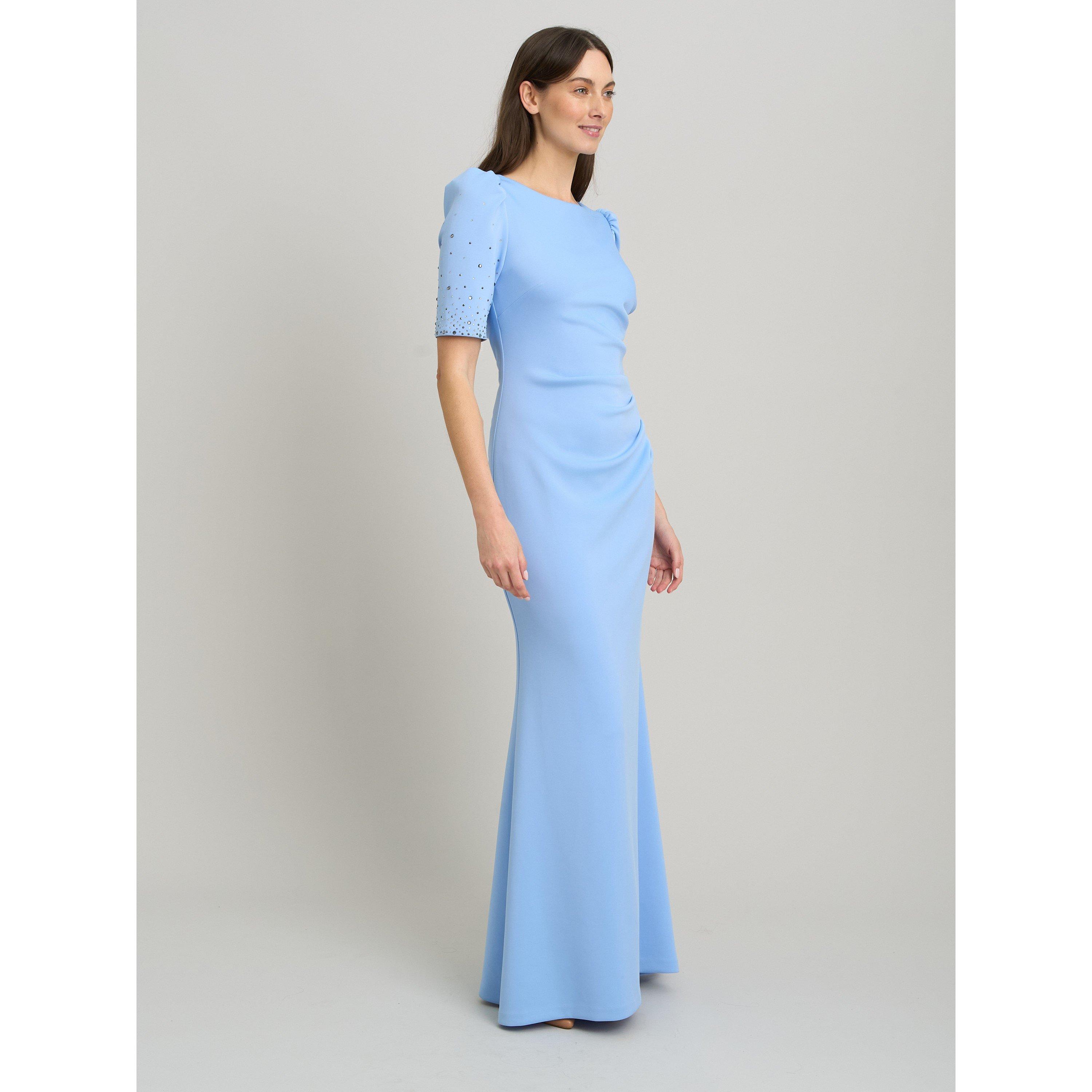 Perri - Gina Bacconi - Jadie Maxi Dress With Beaded Sleeves - 4