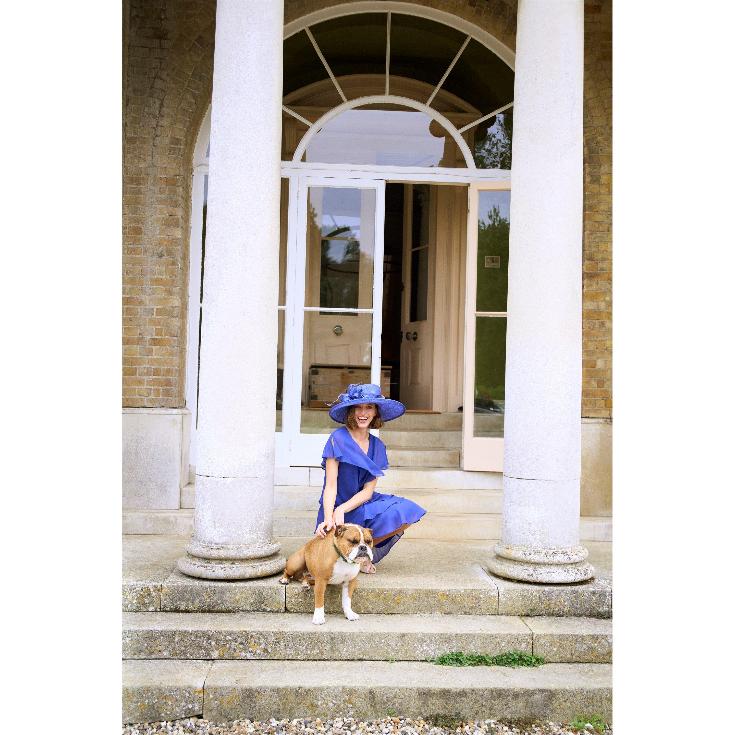 Cobalt - Gina Bacconi - Bella Georgette Tiered Dress - 10