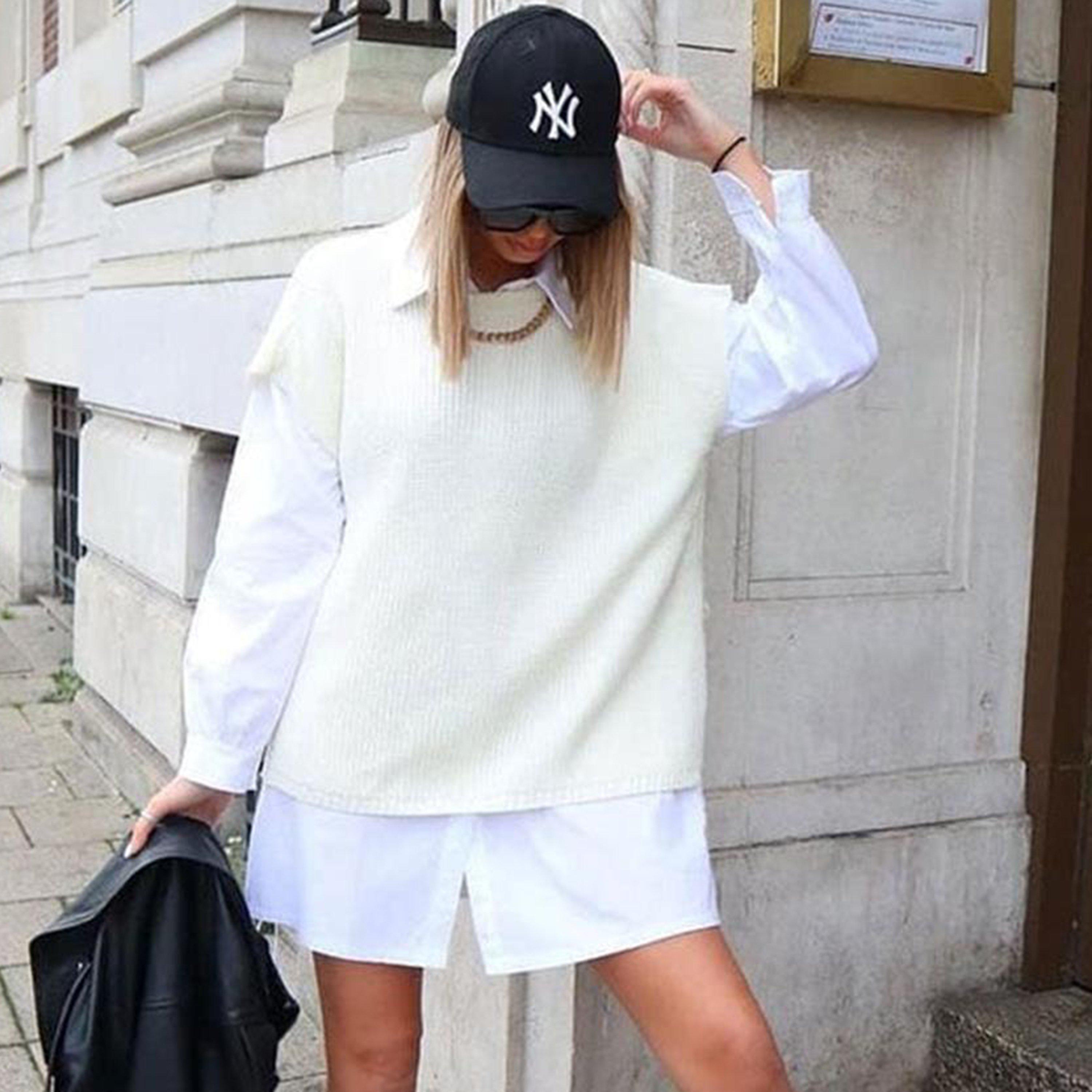 White - I Saw It First - ISAWITFIRST Cotton Poplin Puff Sleeve Dress - 1
