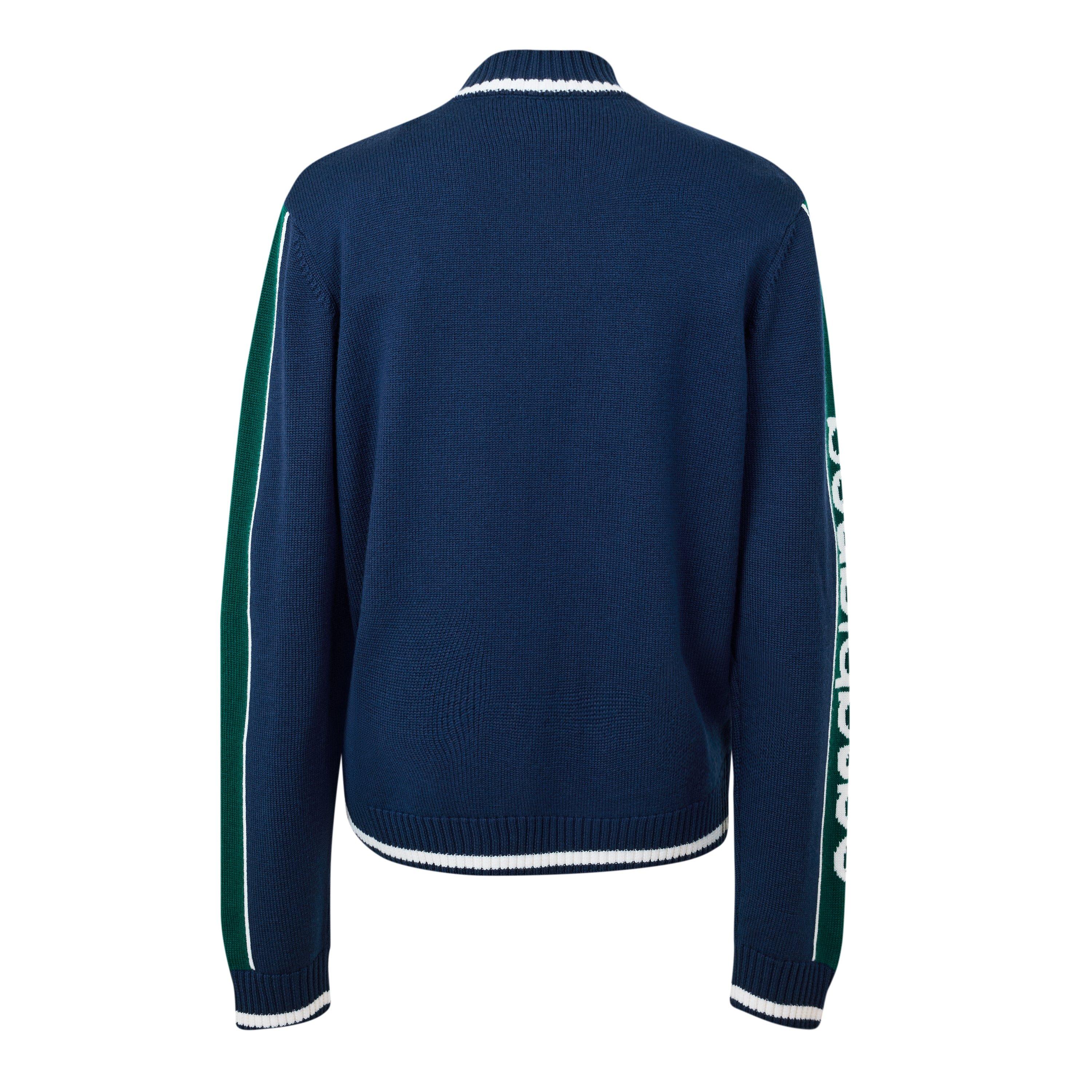Casablanca | Men's Pyramid Wool Jacquard Full-Zip Knitted Top