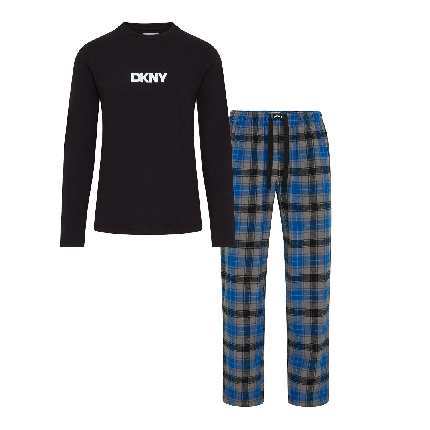 Black/Grey Chck - DKNY - DKNY Mens Lounge Set - 2