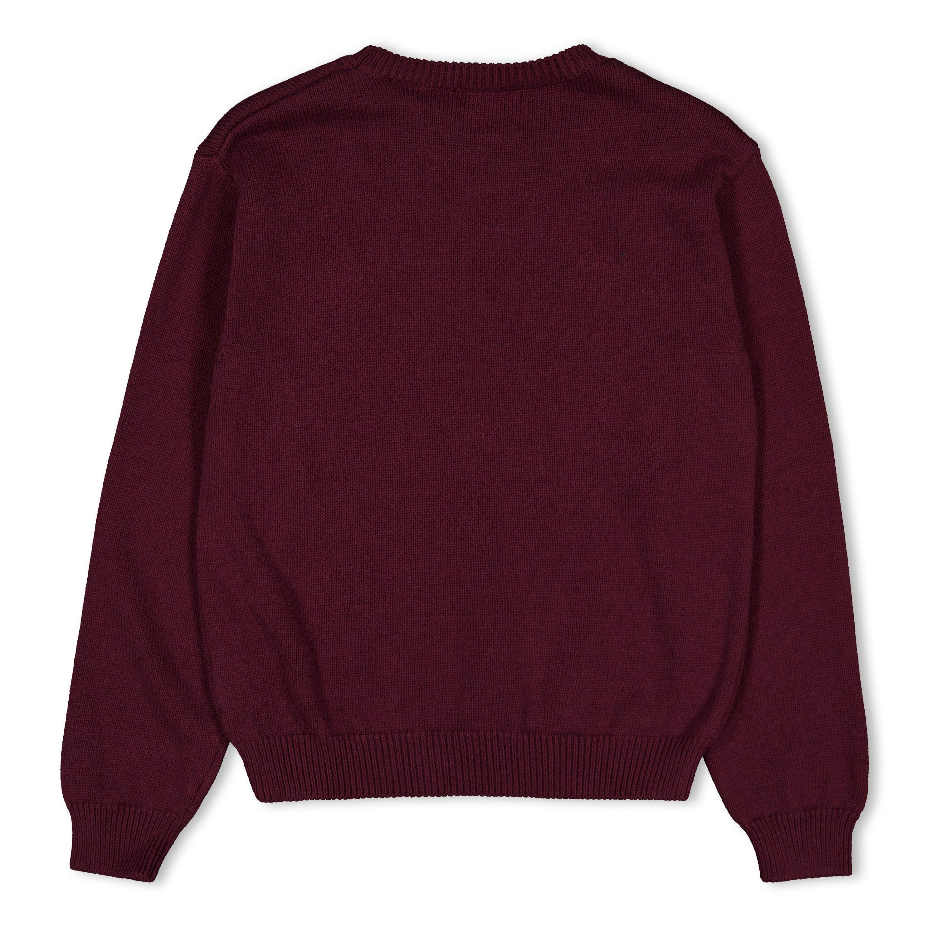 Red Mahogany - Off White - Off Vintage Knit Jn63 - 2