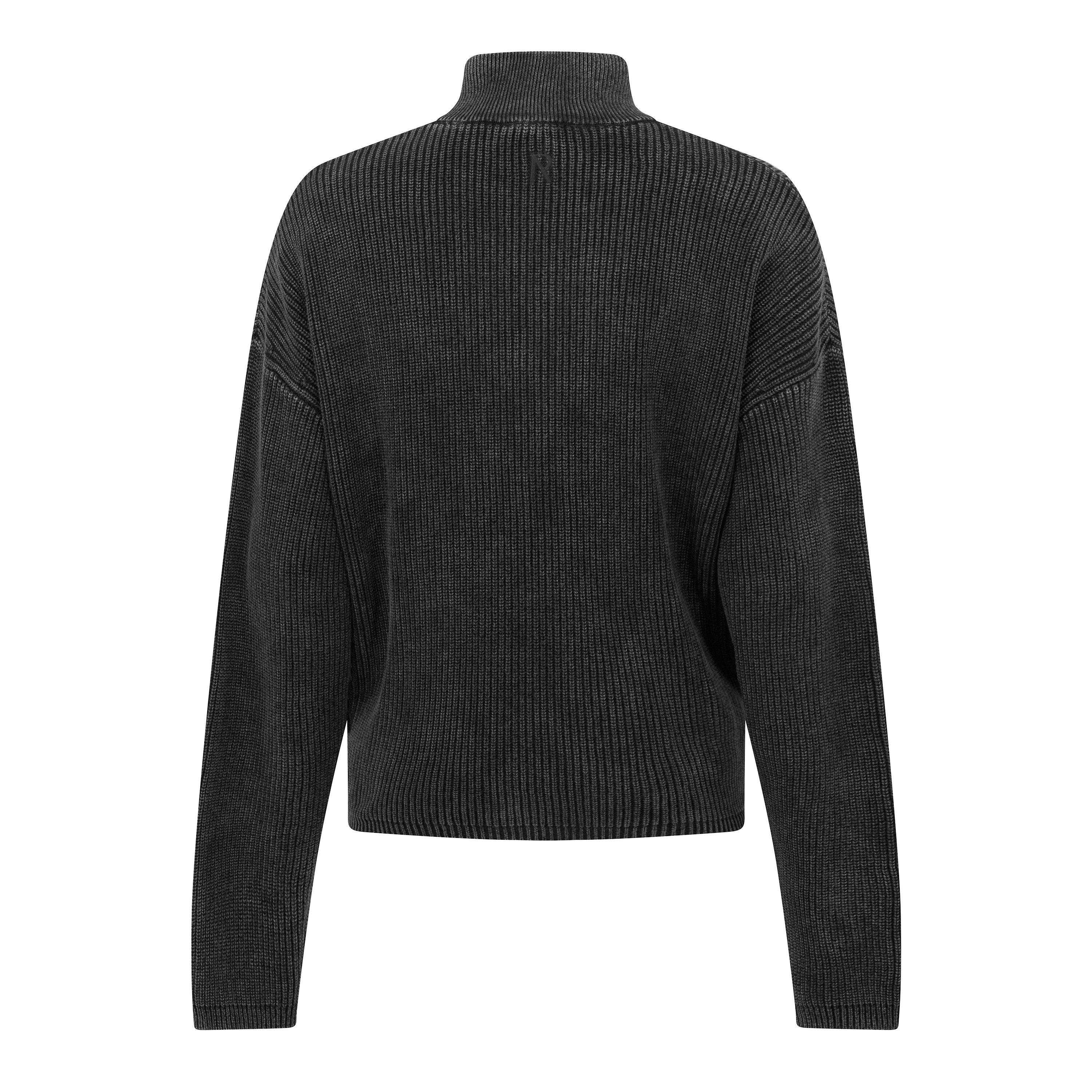 Vintage Black - Represent - Rep Ribbed Zip Knit Sn64 - 2