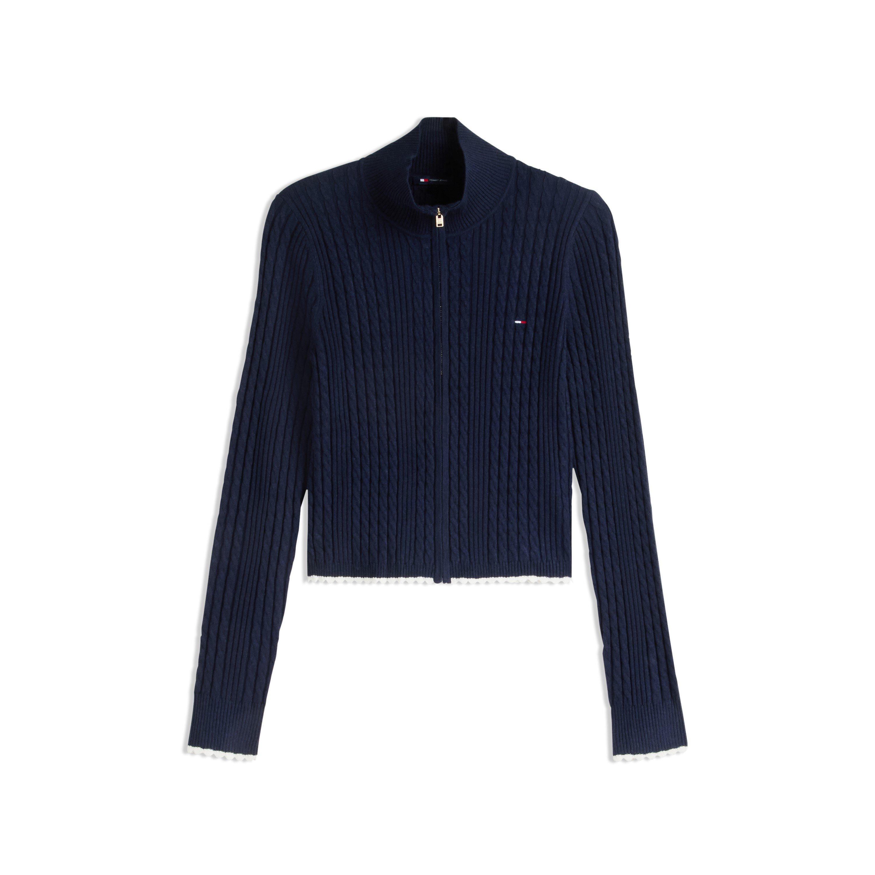 Dark Blue - Tommy Jeans - TJ Micro Cable Zp Ld64 - 1