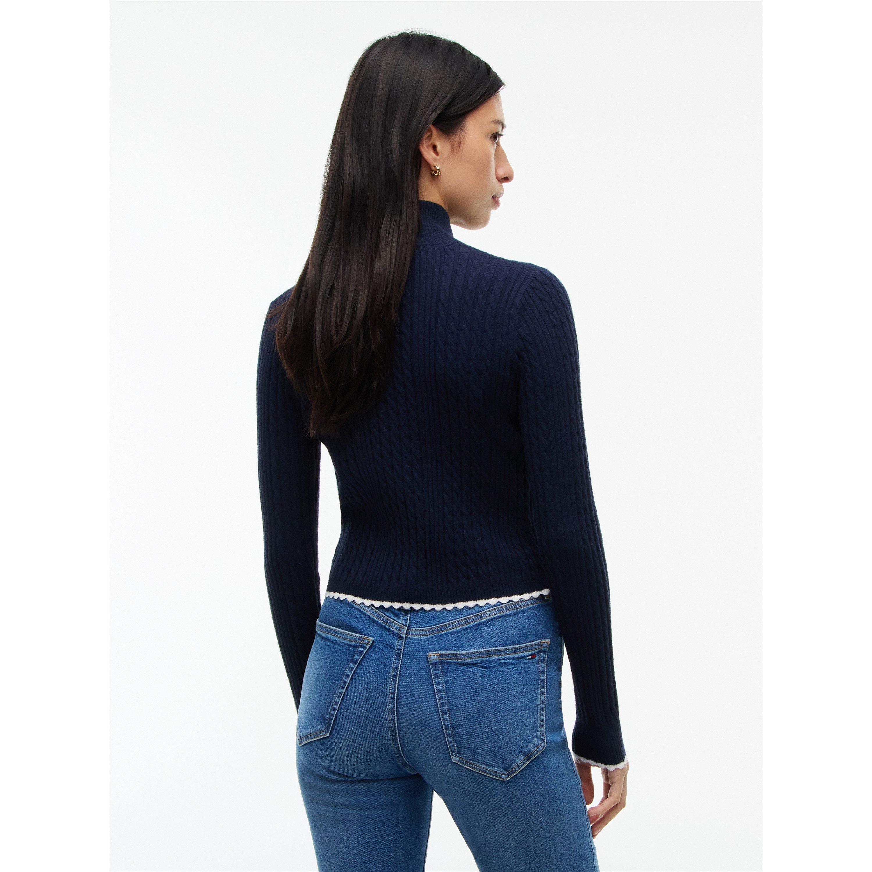 Dark Blue - Tommy Jeans - TJ Micro Cable Zp Ld64 - 5