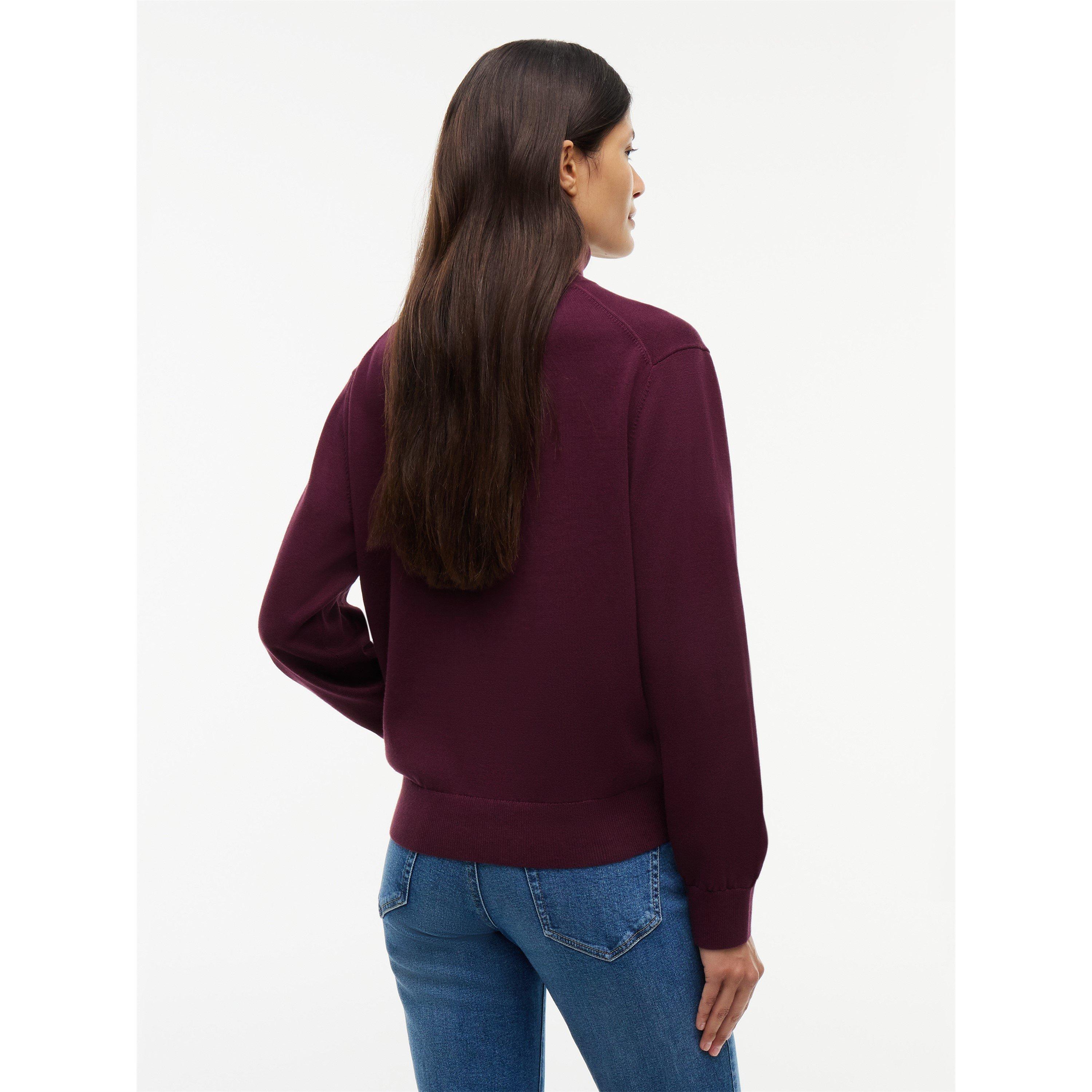 Calypso Berry - Tommy Jeans - Women's Essential Turtle Neck Jumper - 5