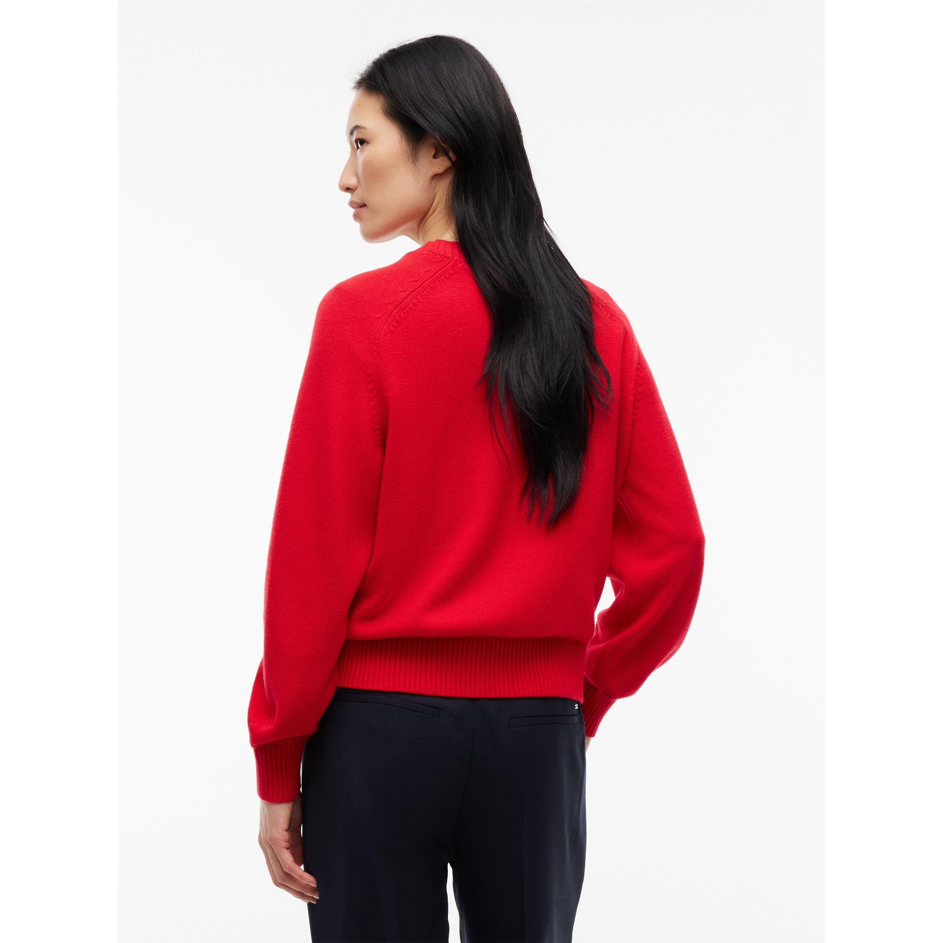 Lavish Red - Tommy Jeans - TJ LG Flag Knit Ld64 - 5