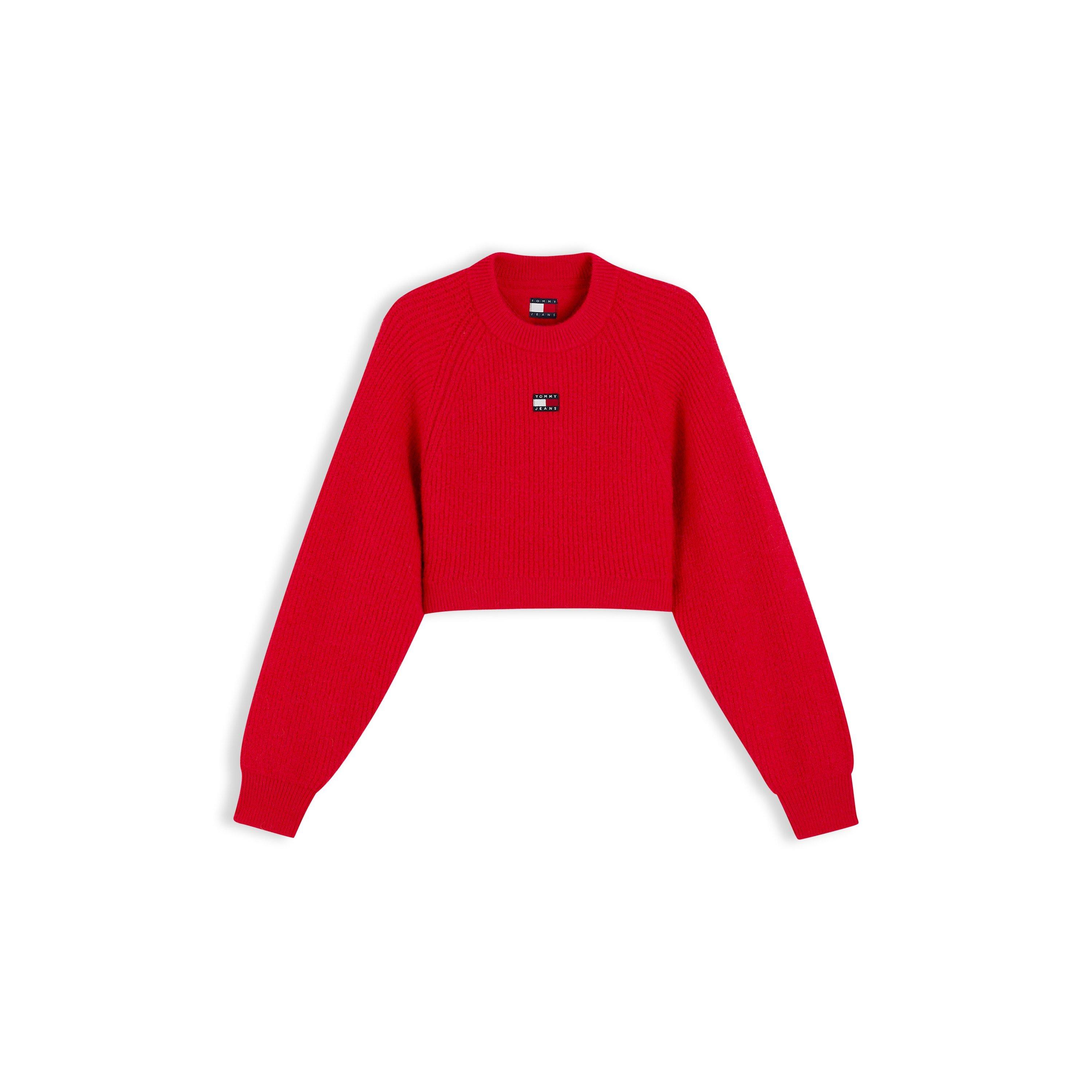 Women's Badge Alpaca Knit Crew-Neck Jumper