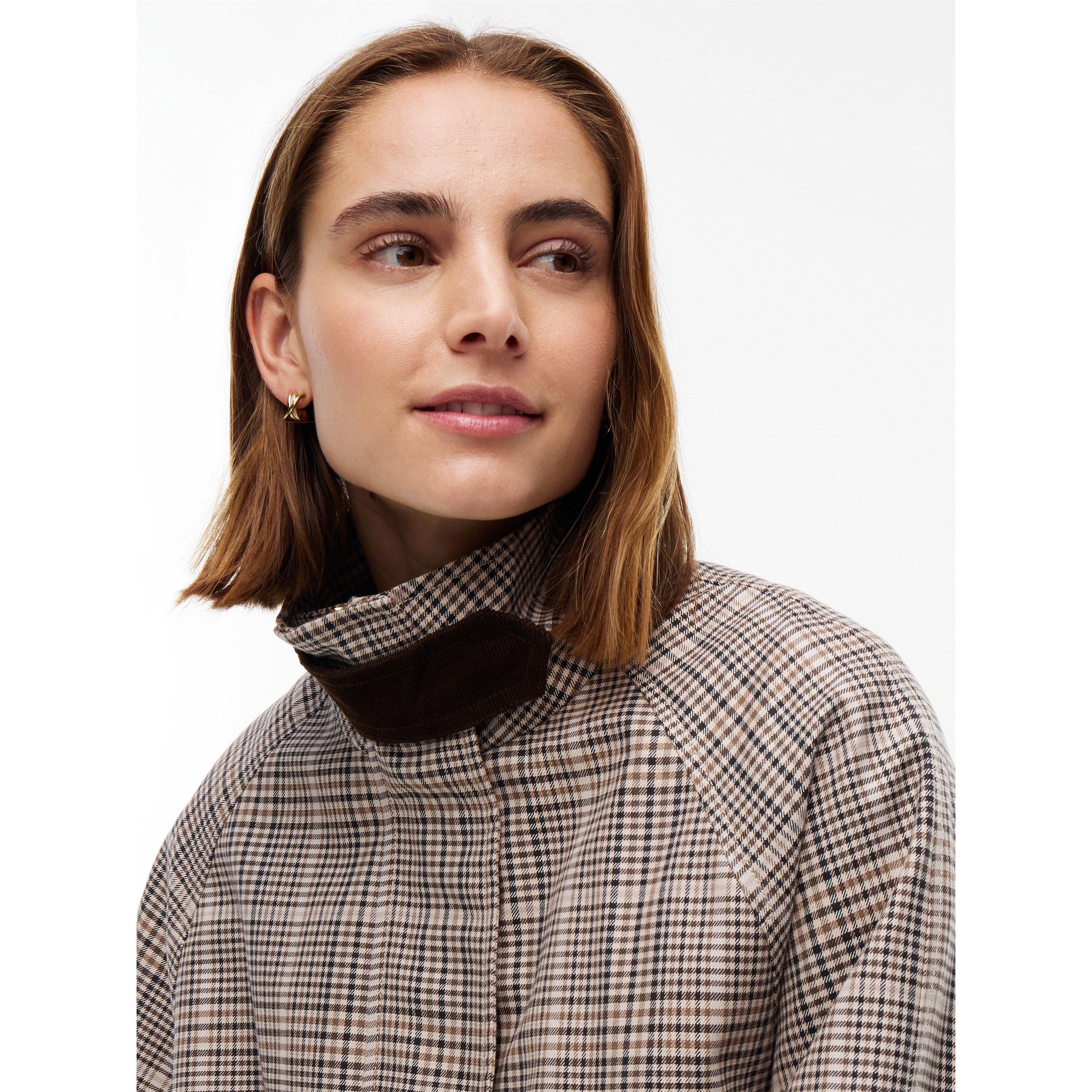 Brown Check - Tommy Hilfiger - Tommy CCtn Cape Jkt Ld64 - 4