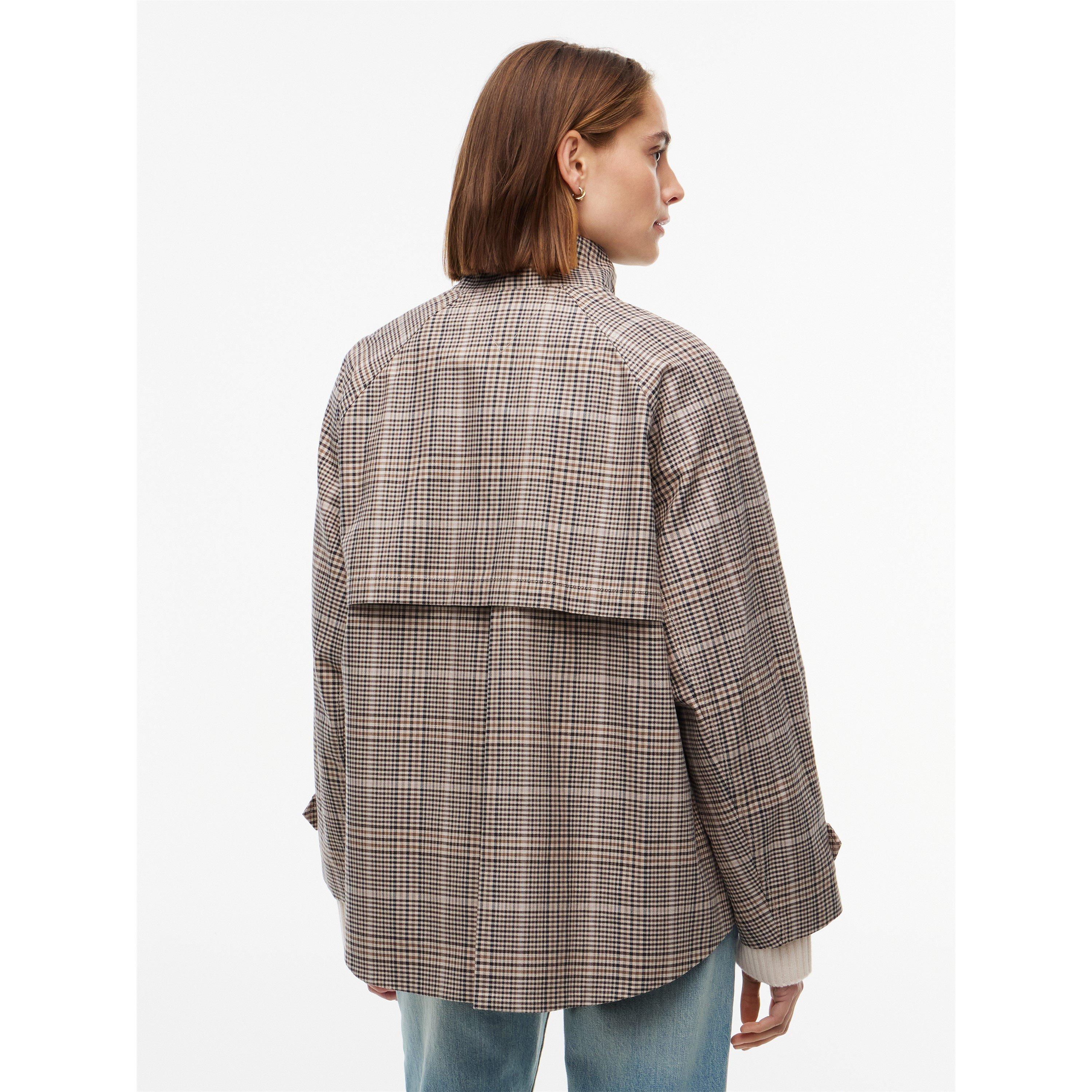 Brown Check - Tommy Hilfiger - Tommy CCtn Cape Jkt Ld64 - 5