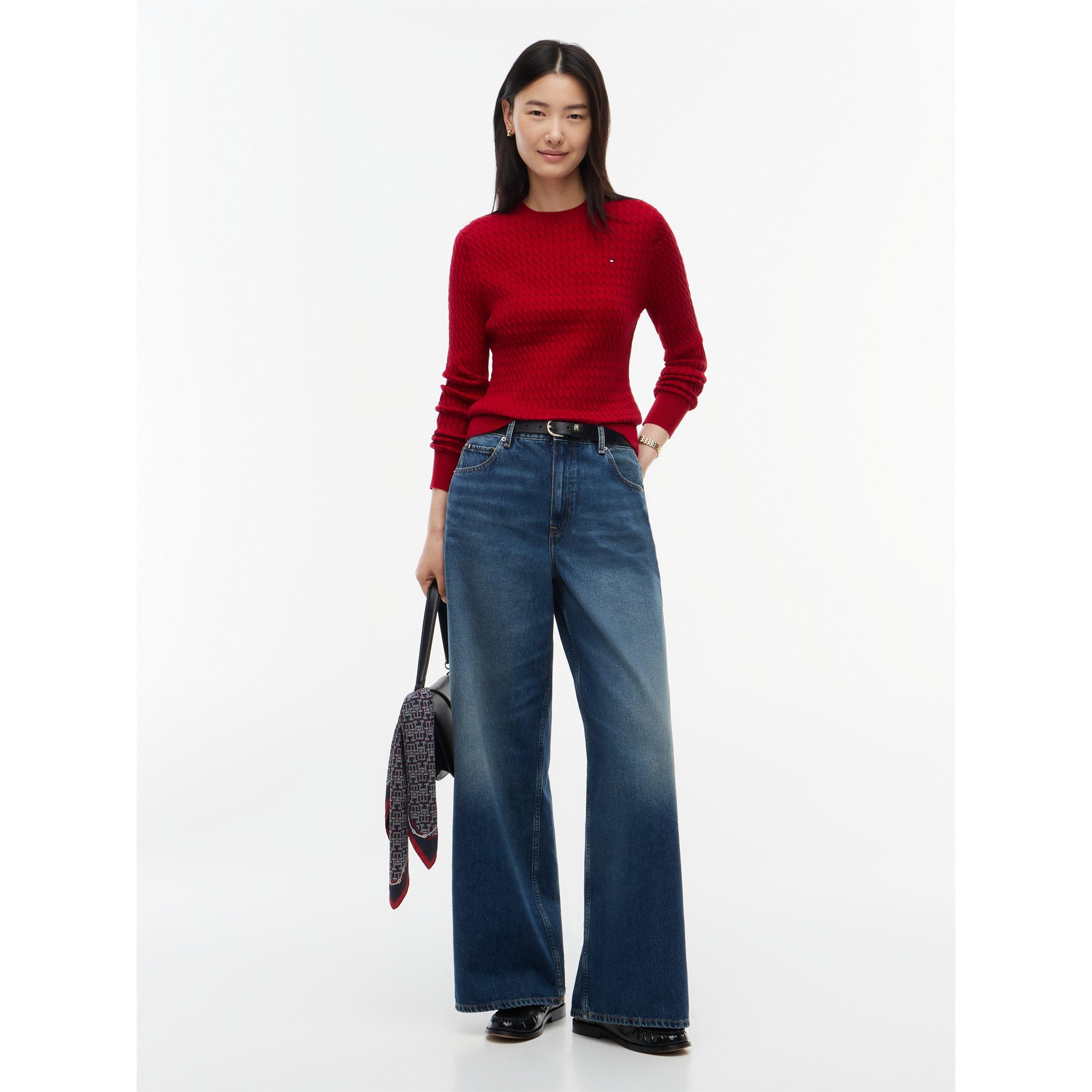Raspberry Juice - Tommy Hilfiger - Tommy CoCbl Fne Knit Ld64 - 2