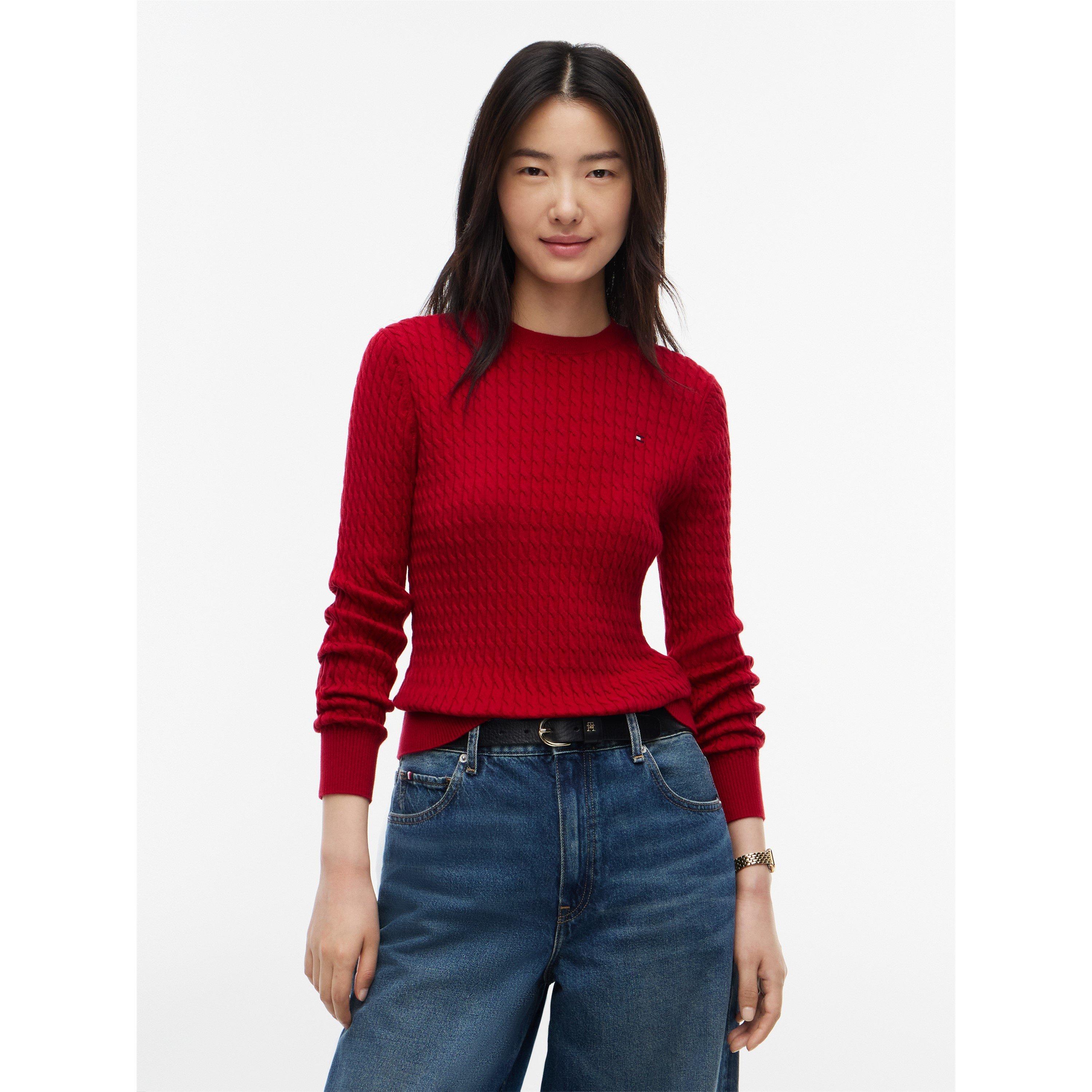 Raspberry Juice - Tommy Hilfiger - Tommy CoCbl Fne Knit Ld64 - 3