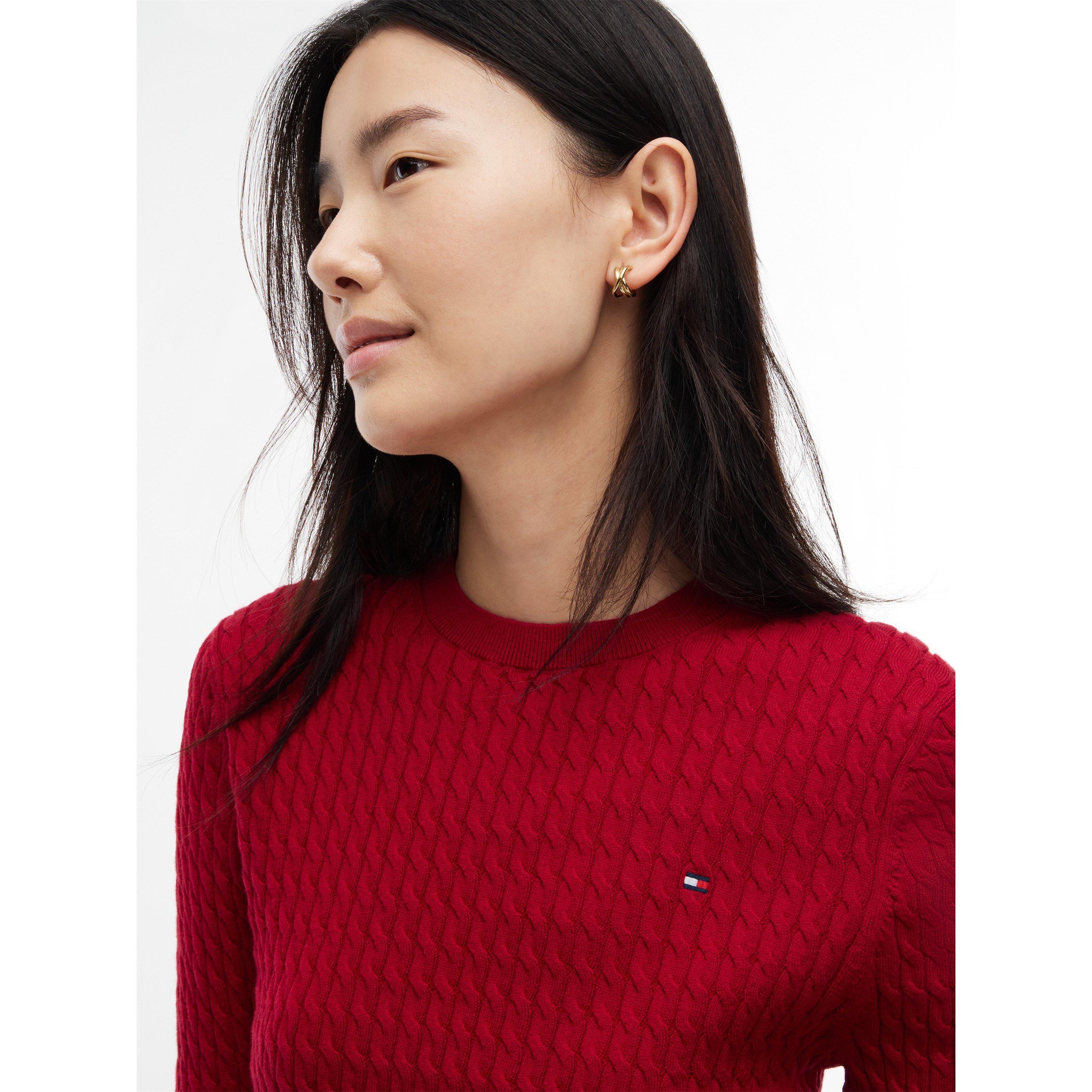 Raspberry Juice - Tommy Hilfiger - Tommy CoCbl Fne Knit Ld64 - 4