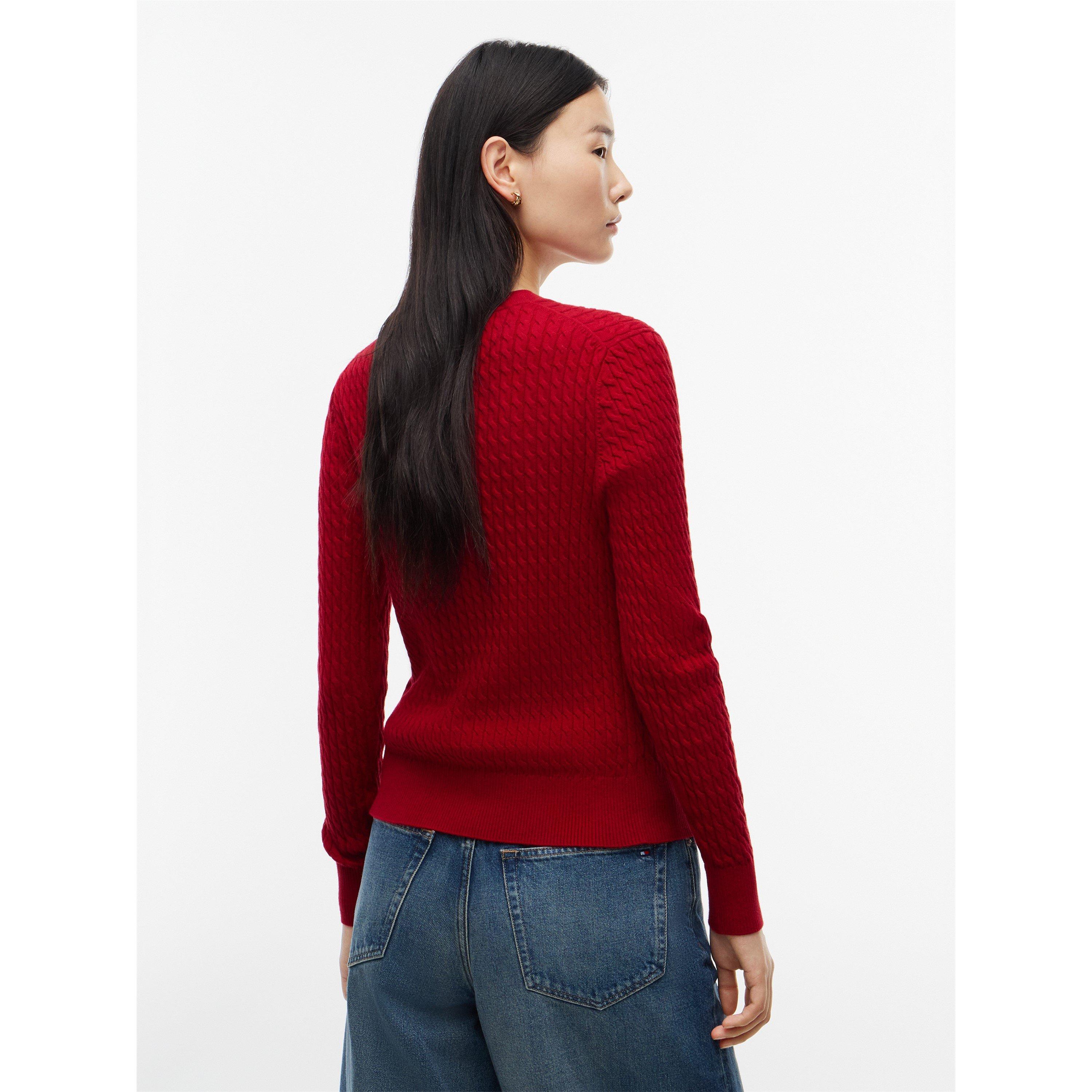 Raspberry Juice - Tommy Hilfiger - Tommy CoCbl Fne Knit Ld64 - 5