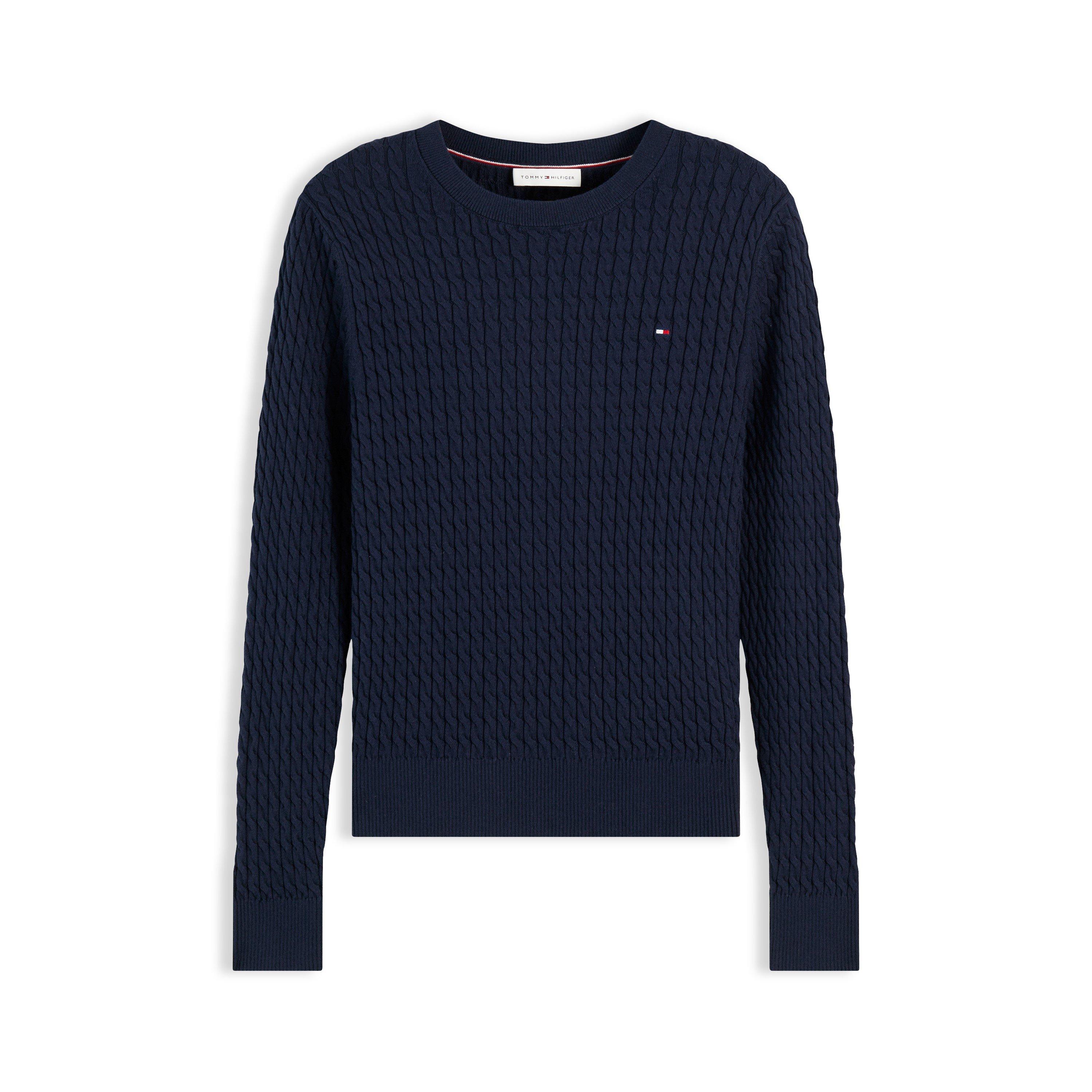 Dark Blue - Tommy Hilfiger - Tommy CoCbl Fne Knit Ld64 - 1
