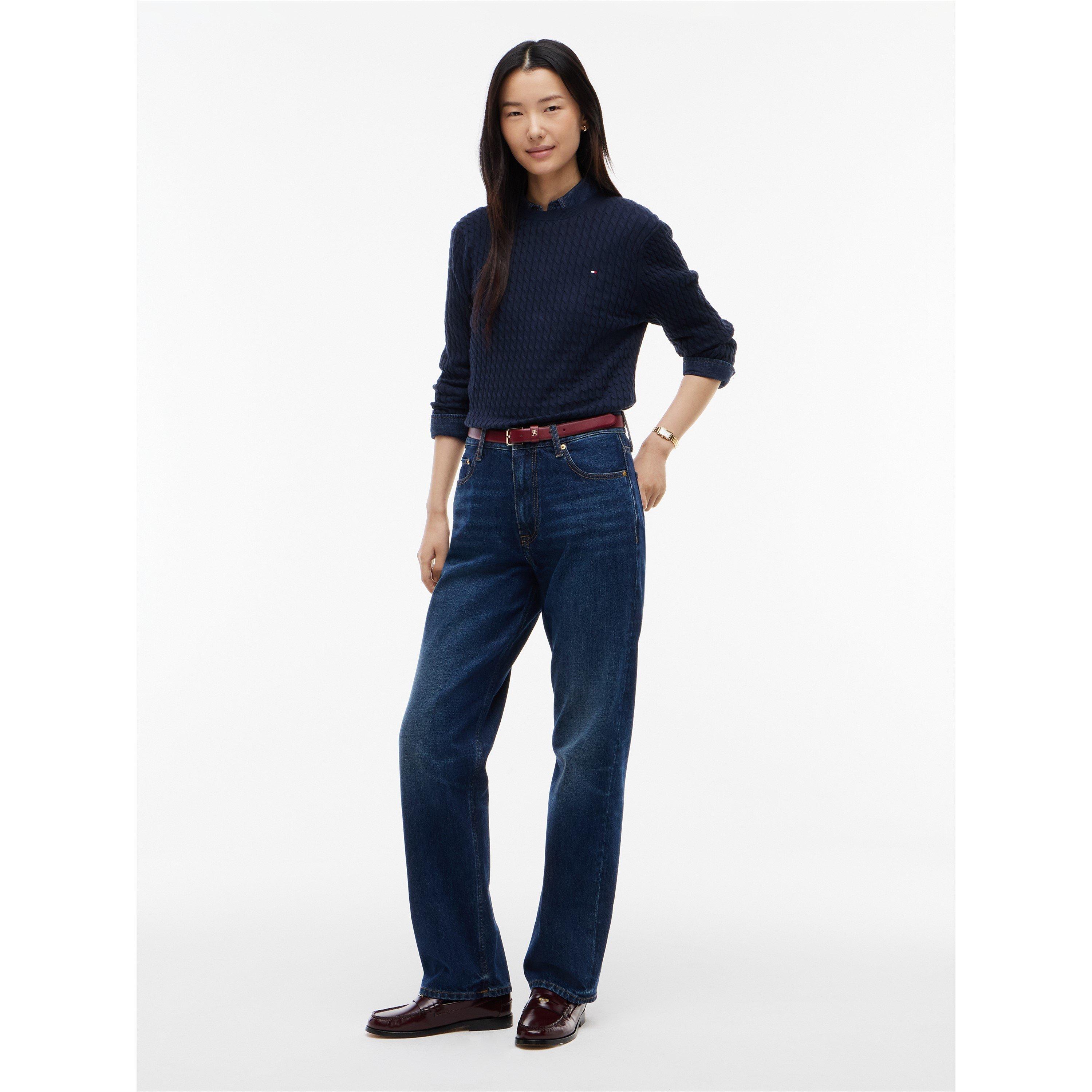 Dark Blue - Tommy Hilfiger - Tommy CoCbl Fne Knit Ld64 - 2