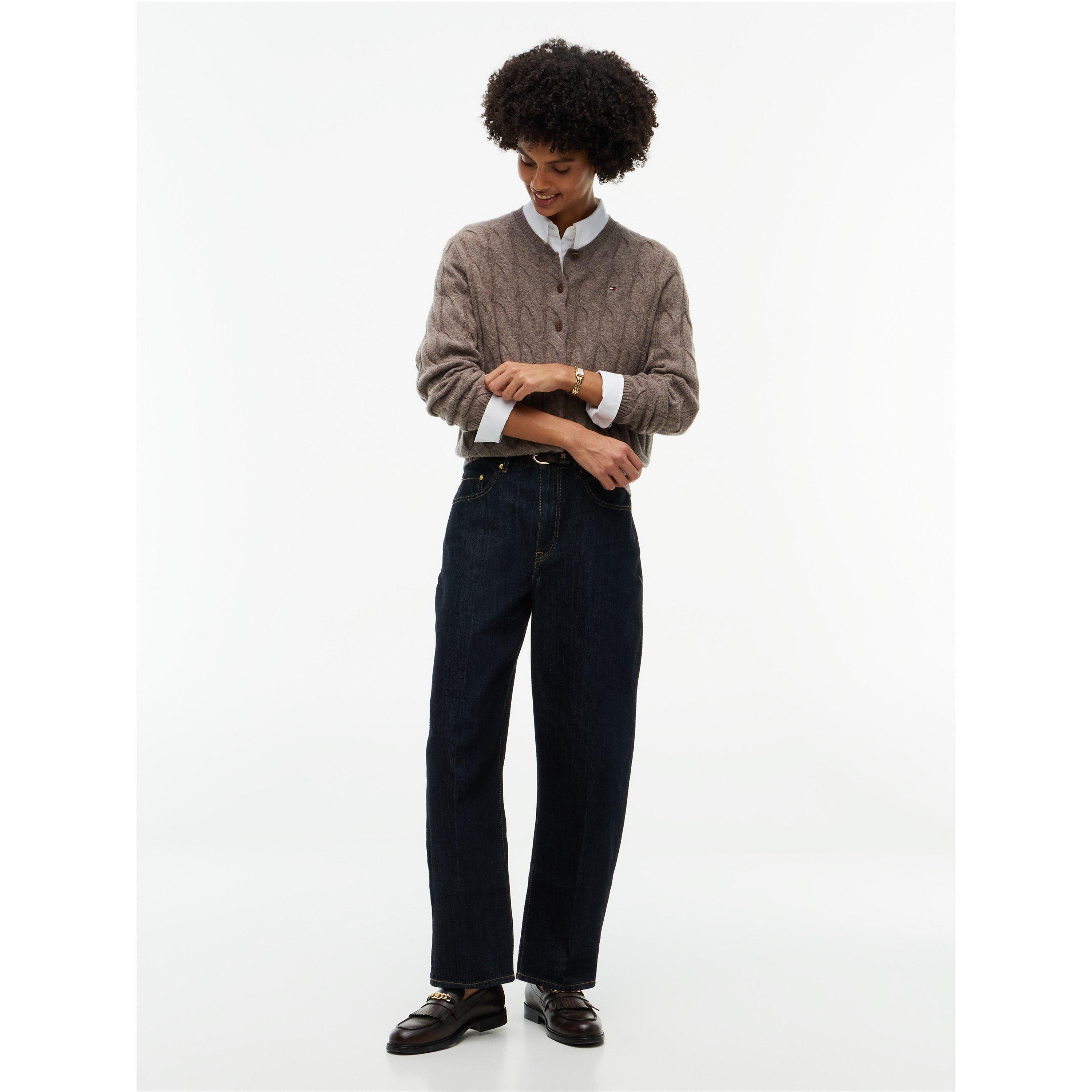 Hot Coco Heathr - Tommy Hilfiger - Tommy Wool Cbl Cardi Ld64 - 4