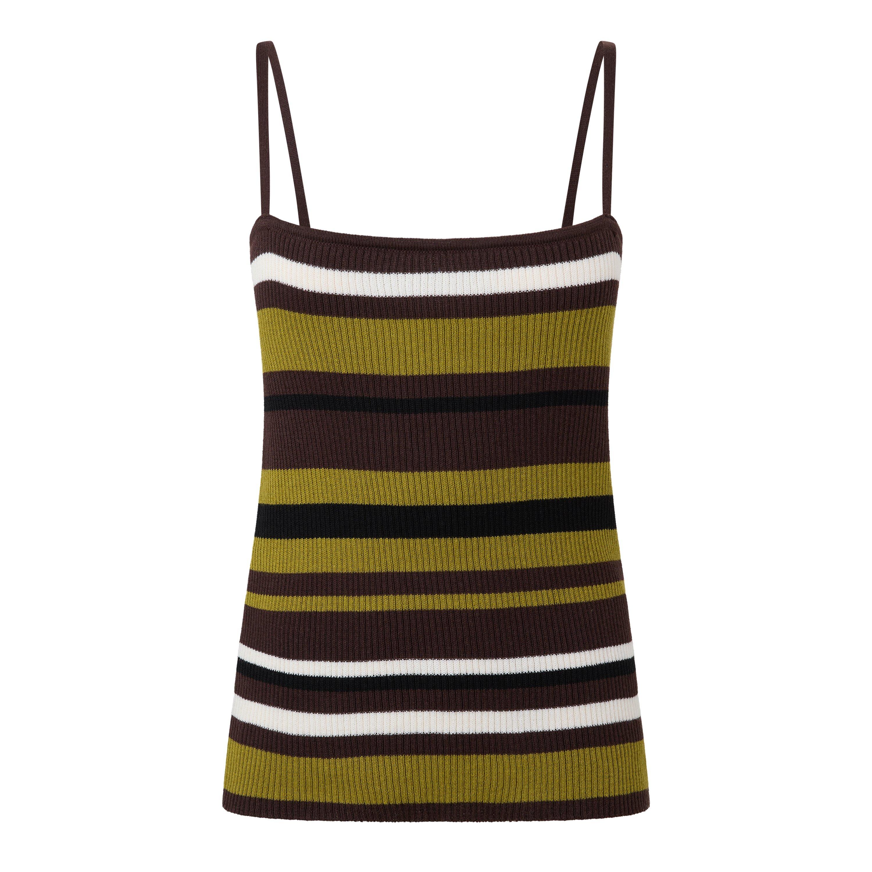 Multi - I Saw It First - Striped Knitted Cami Top - 1