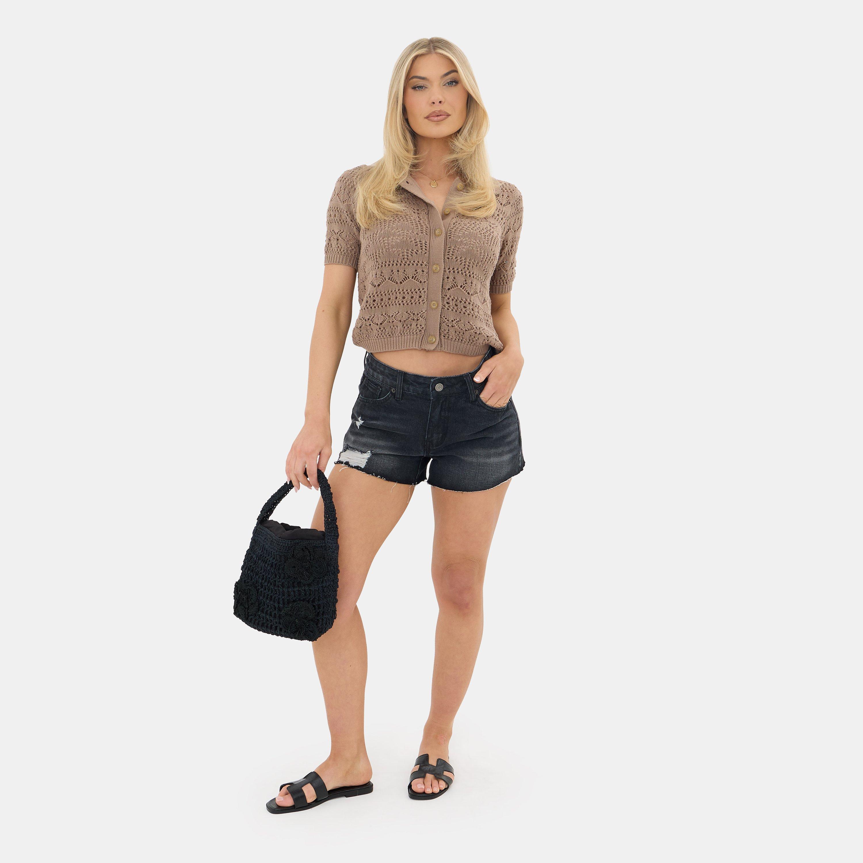 Mocha - I Saw It First - Crochet Shirt - 2