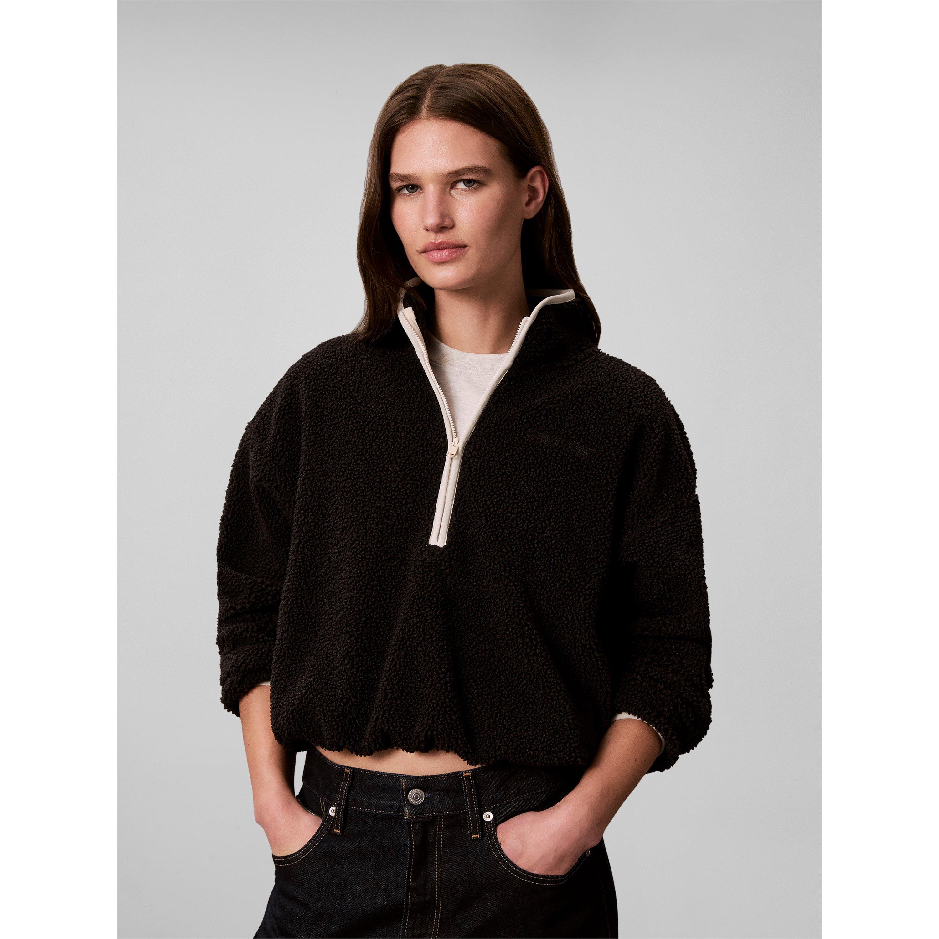 Black - Calvin Klein - CKP 1/4 Zp Sherpa Ld64 - 2