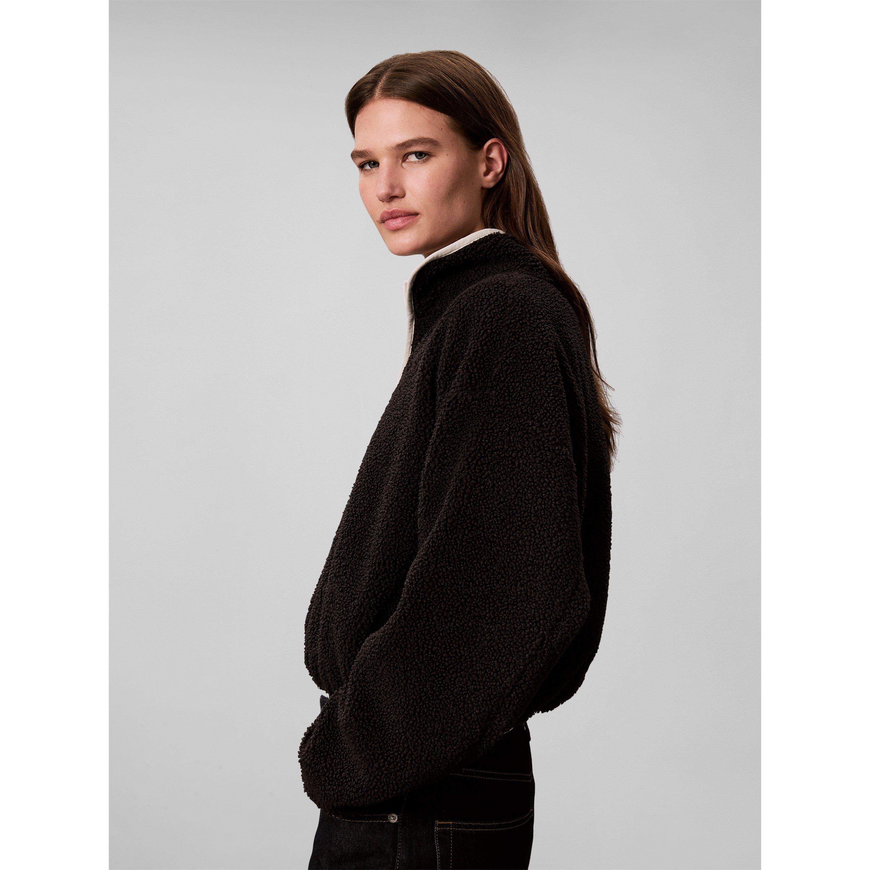 Black - Calvin Klein - CKP 1/4 Zp Sherpa Ld64 - 6