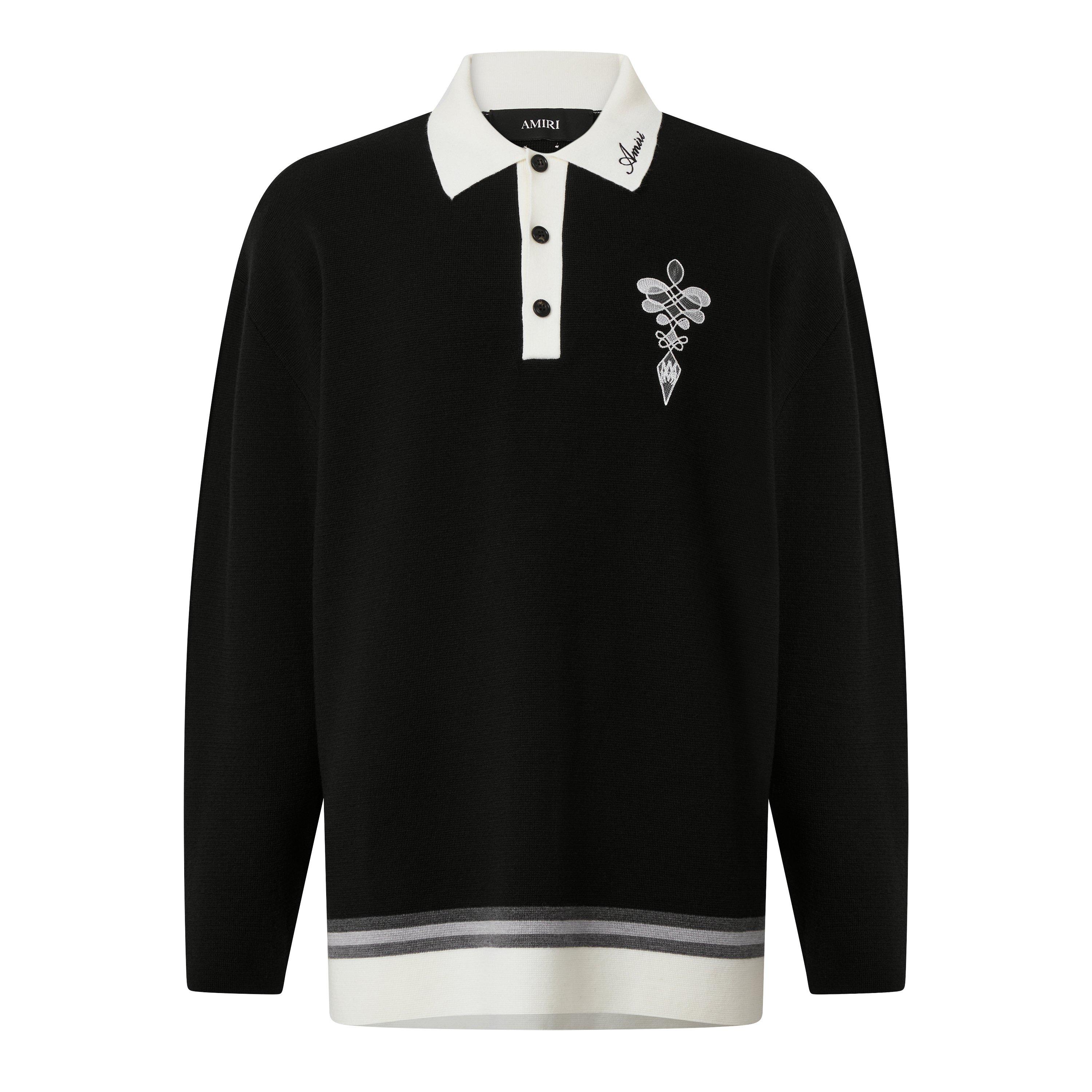 Black - Amiri - Amiri Lasso Knt Polo Sn64 - 1