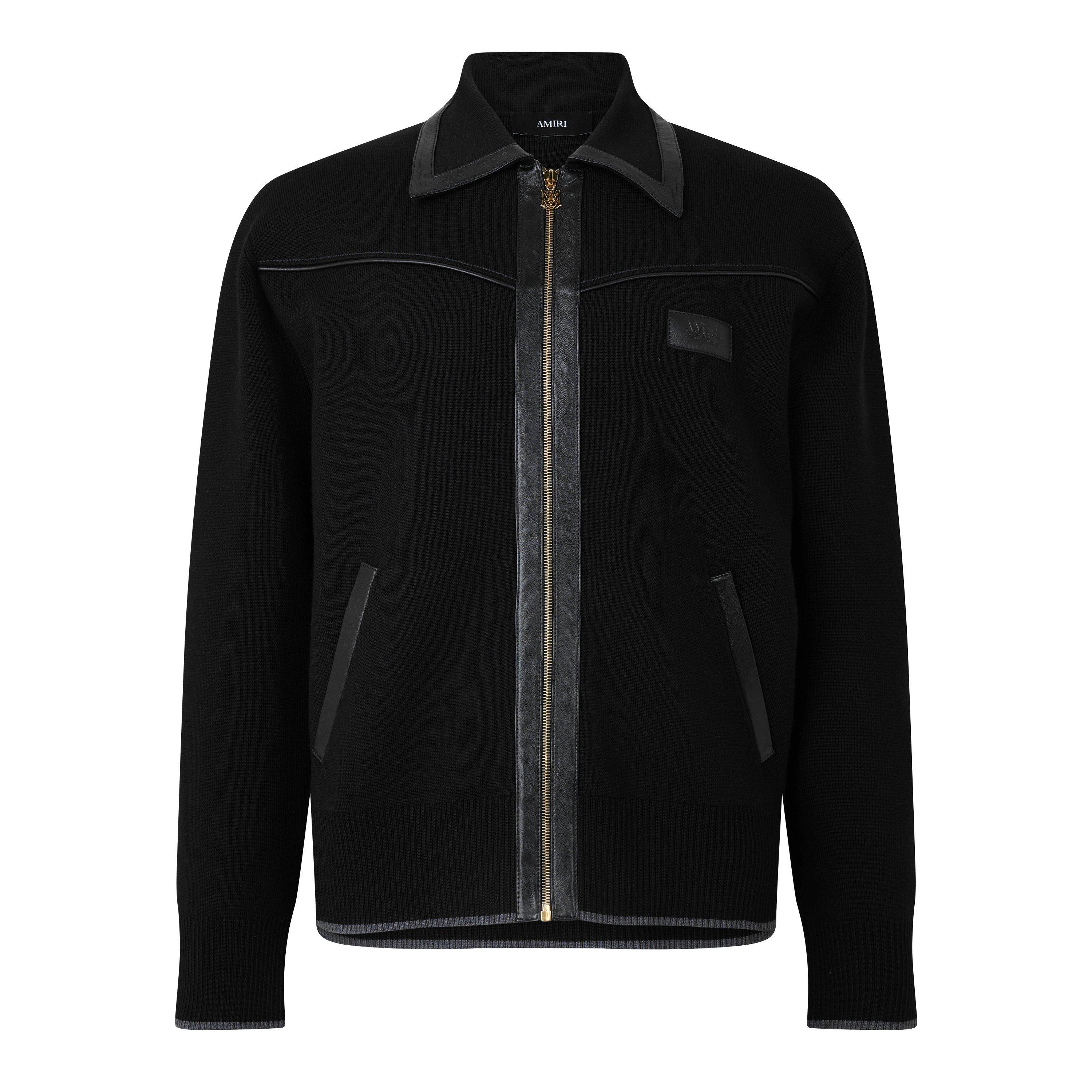 Black - Amiri - Amiri Leather Blouso Sn64 - 1
