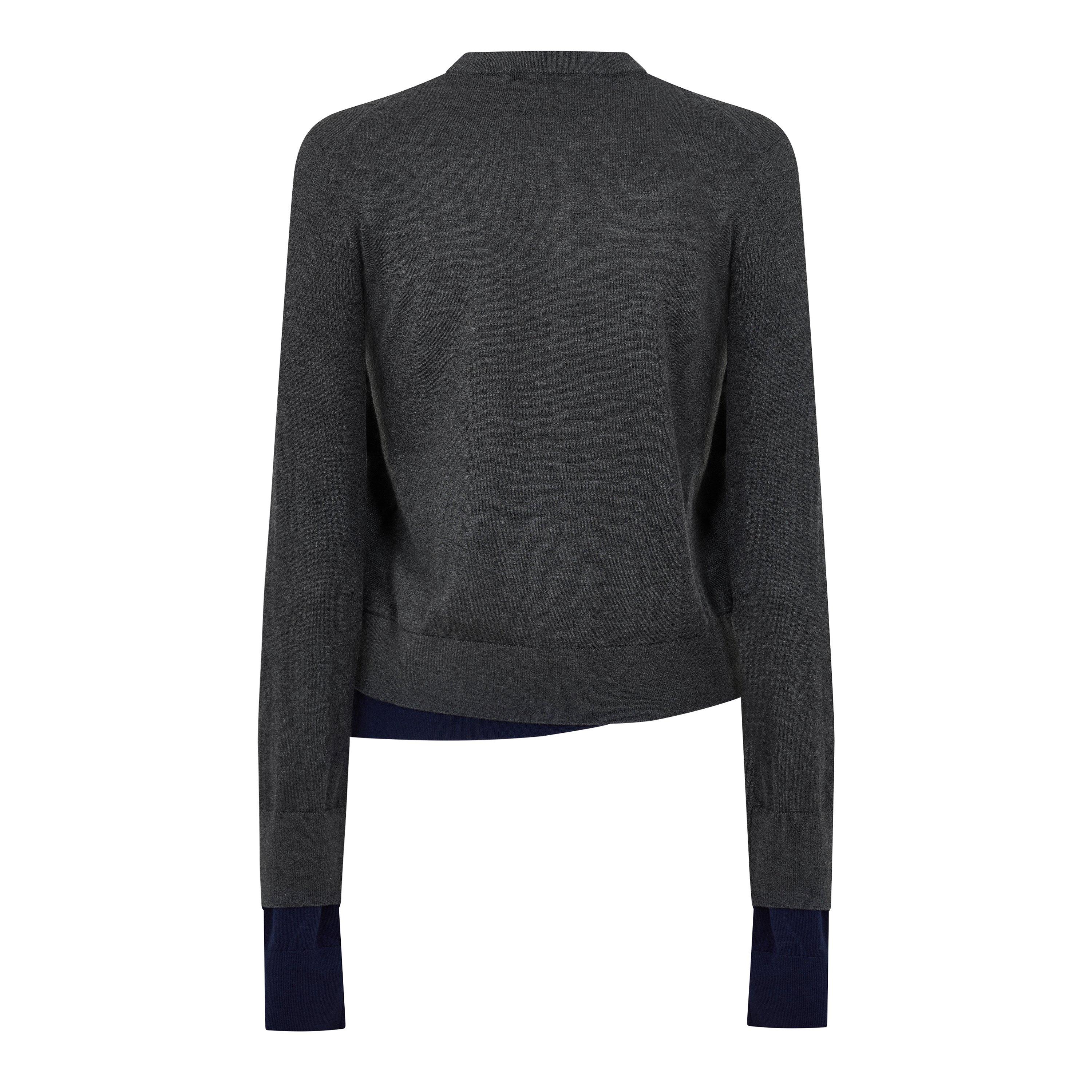 Dark Grey - Acne Studios - Acne ARGYLE CARDI Ld64 - 2