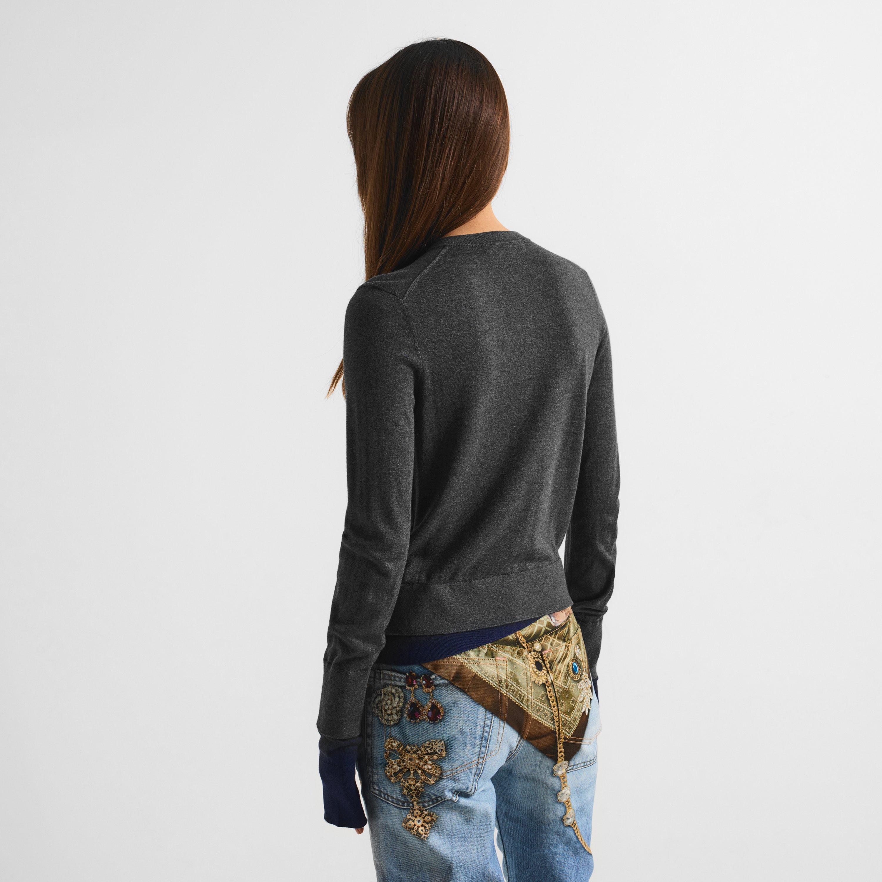 Dark Grey - Acne Studios - Women's Argyle Cardigan - 4