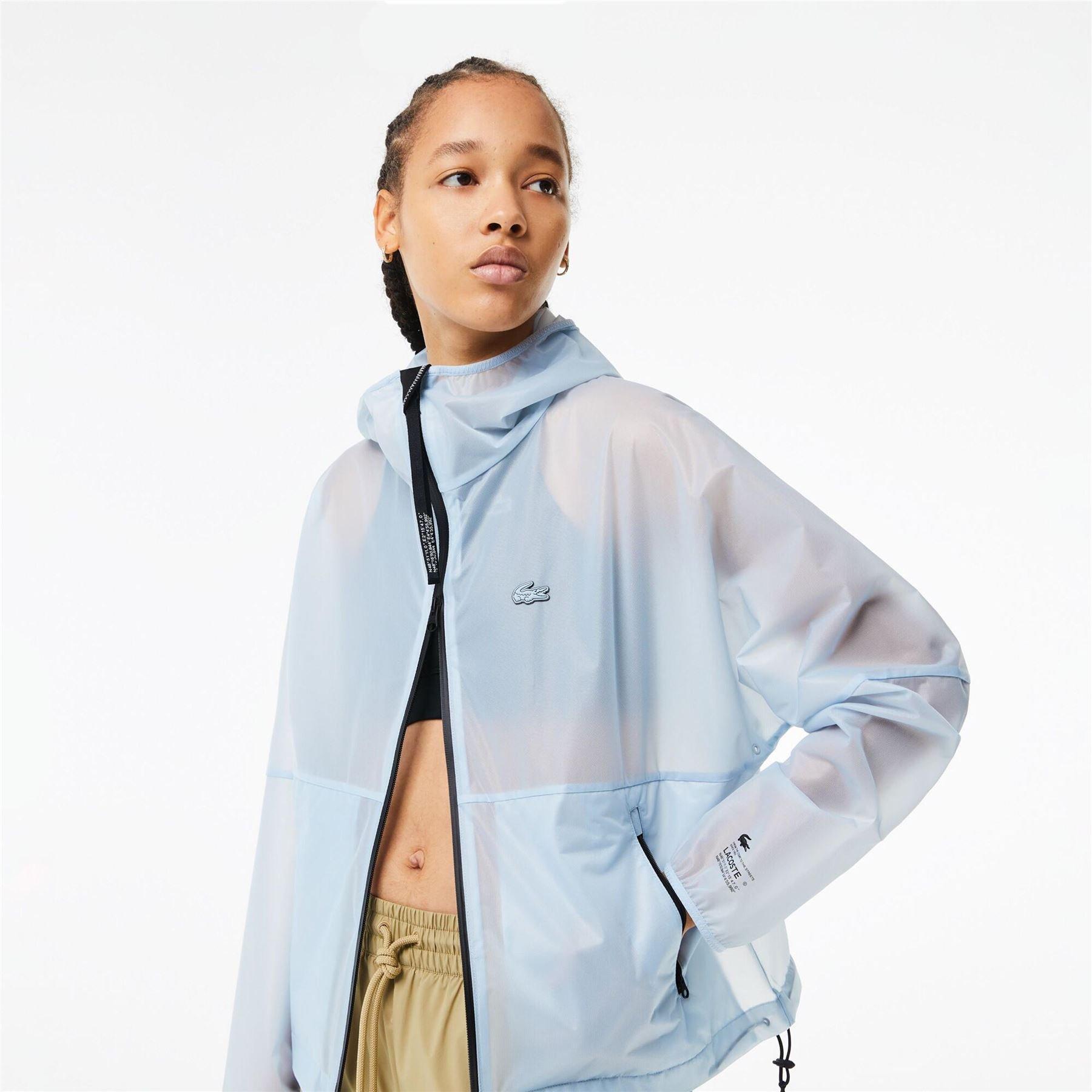 Blue - Lacoste - Transparent Windbreaker Jacket - 4