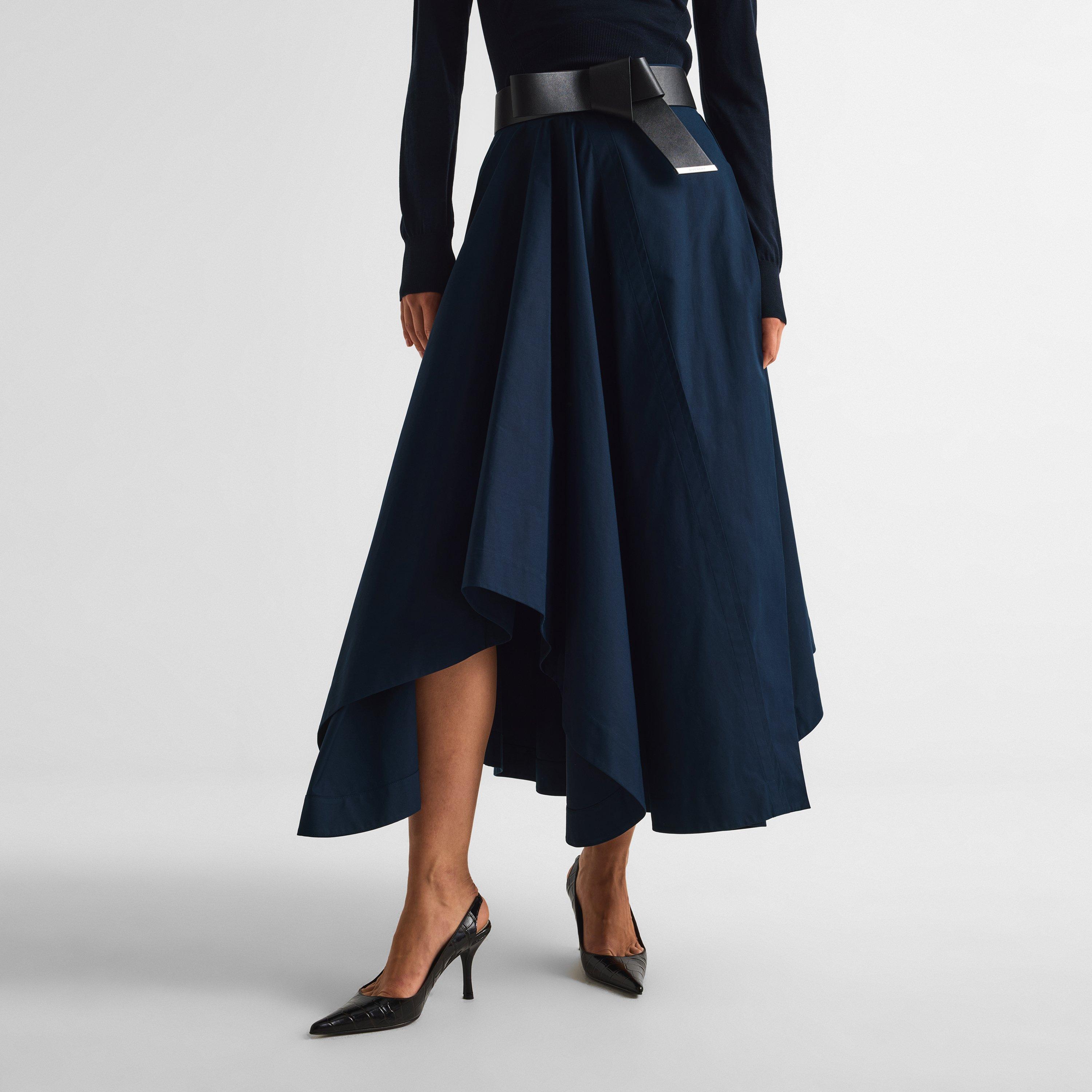 Dark Blue - GIVENCHY - GIV Asymmetric Skirt Ld64 - 3