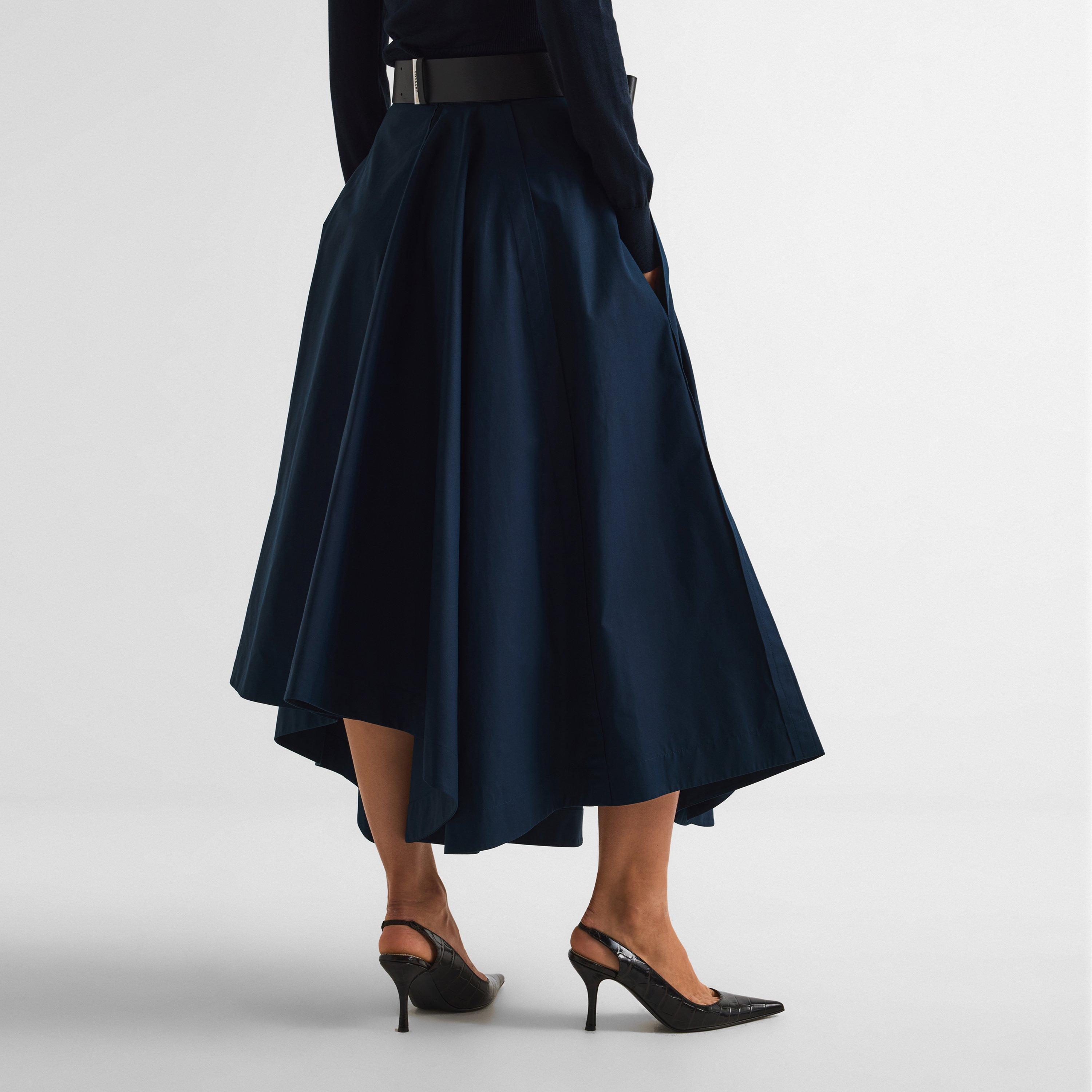 Dark Blue - GIVENCHY - GIV Asymmetric Skirt Ld64 - 4