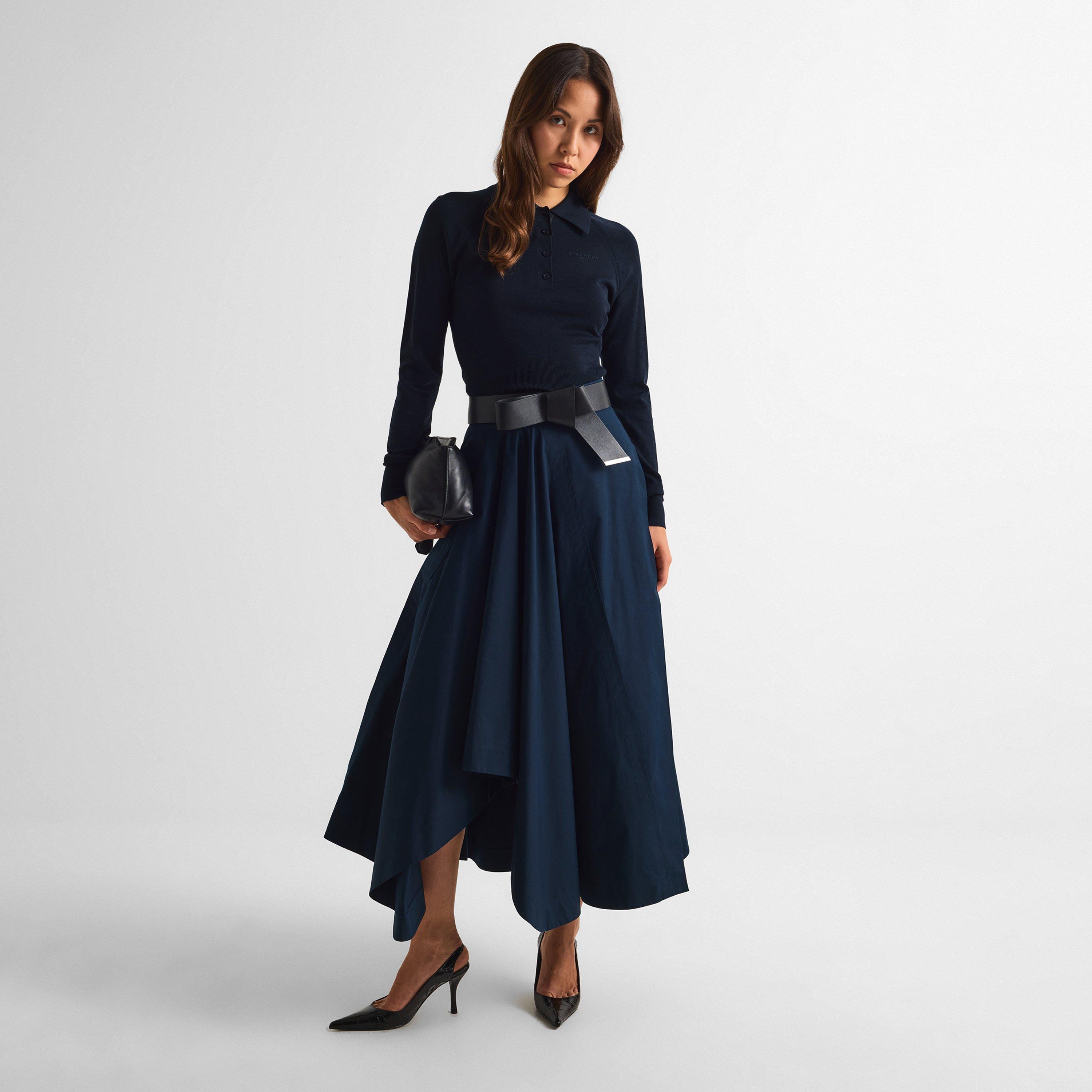 Dark Blue - GIVENCHY - GIV Asymmetric Skirt Ld64 - 6