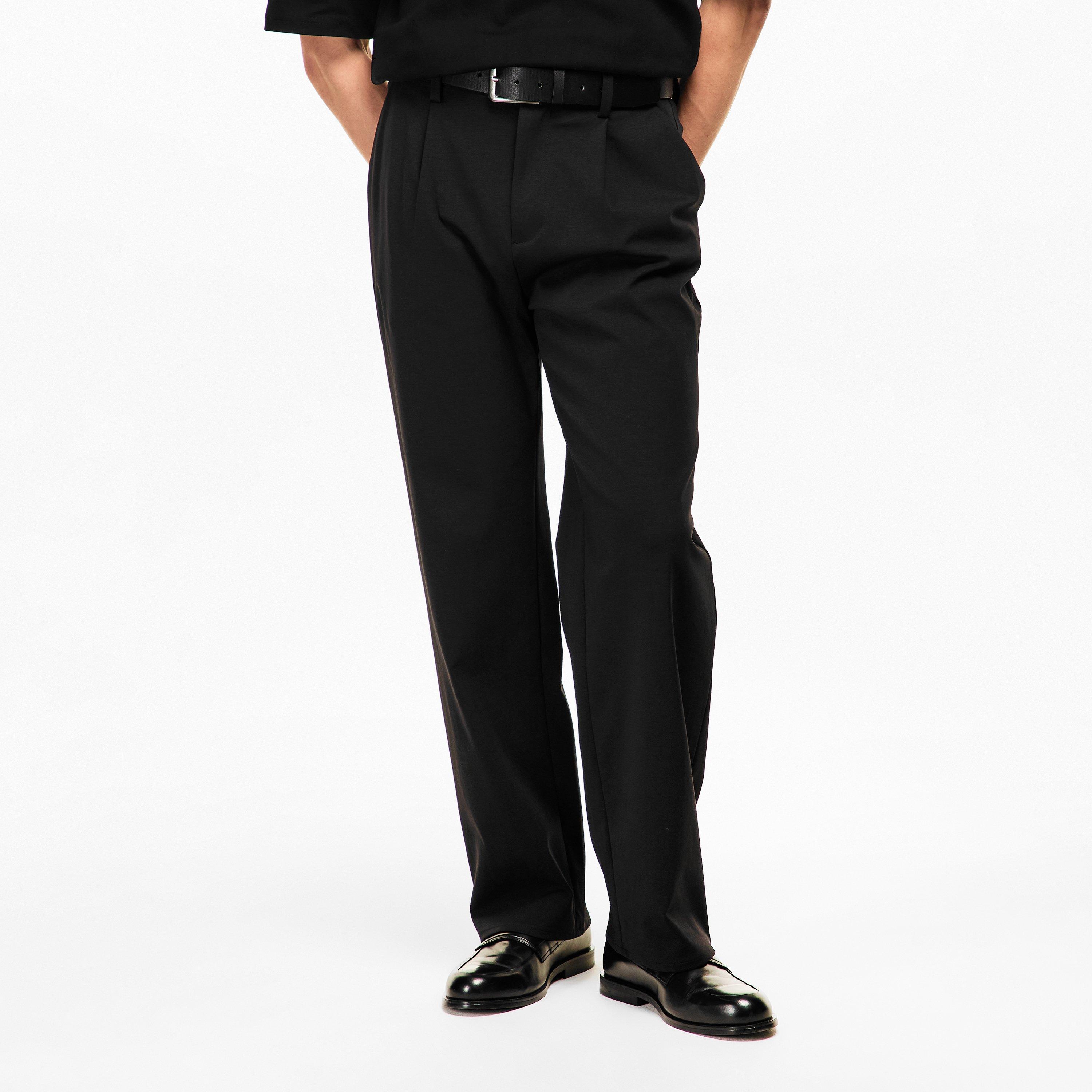 Dbl Knit Black - 7 For All Mankind - Men's Tailored Trousers - 3