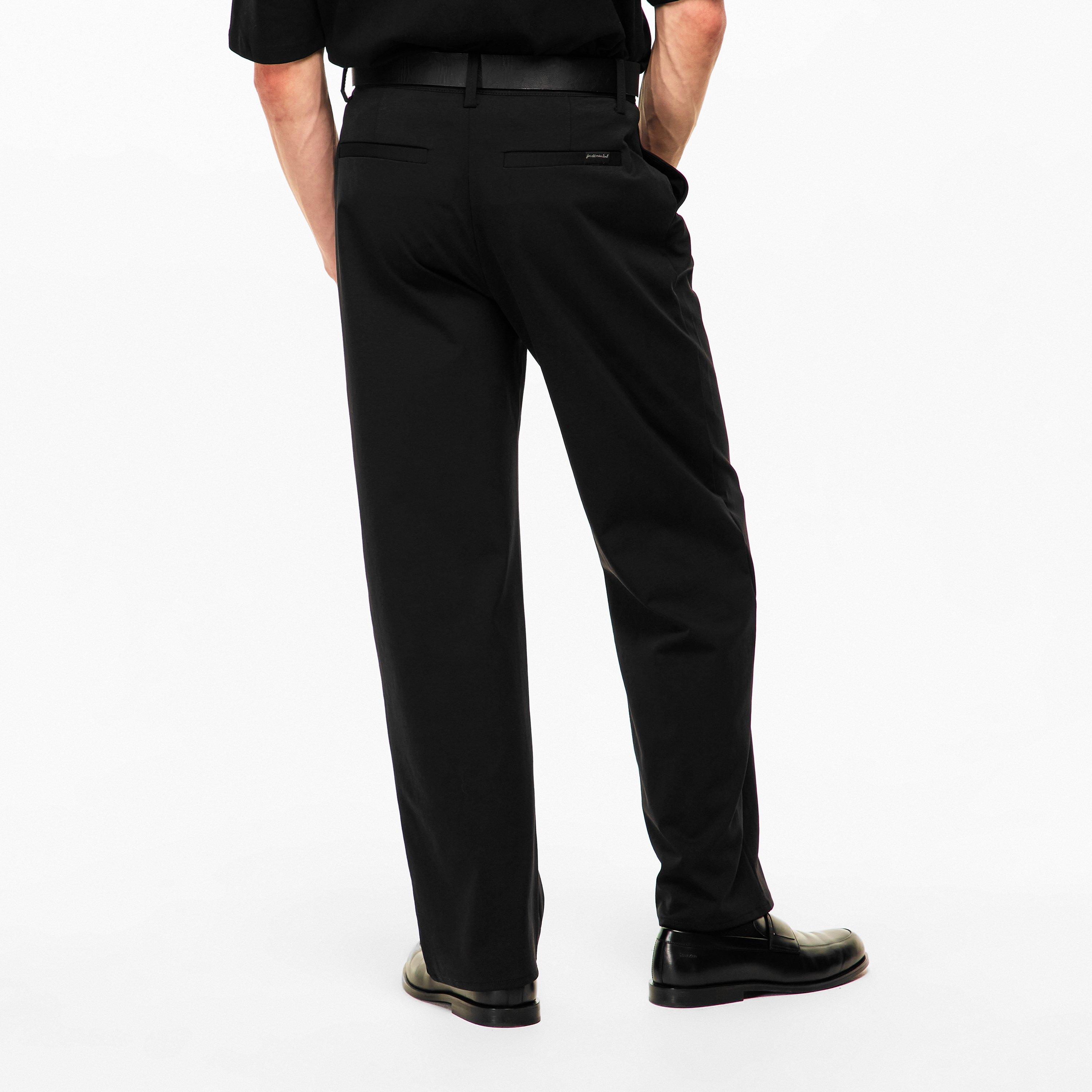 Dbl Knit Black - 7 For All Mankind - Men's Tailored Trousers - 4