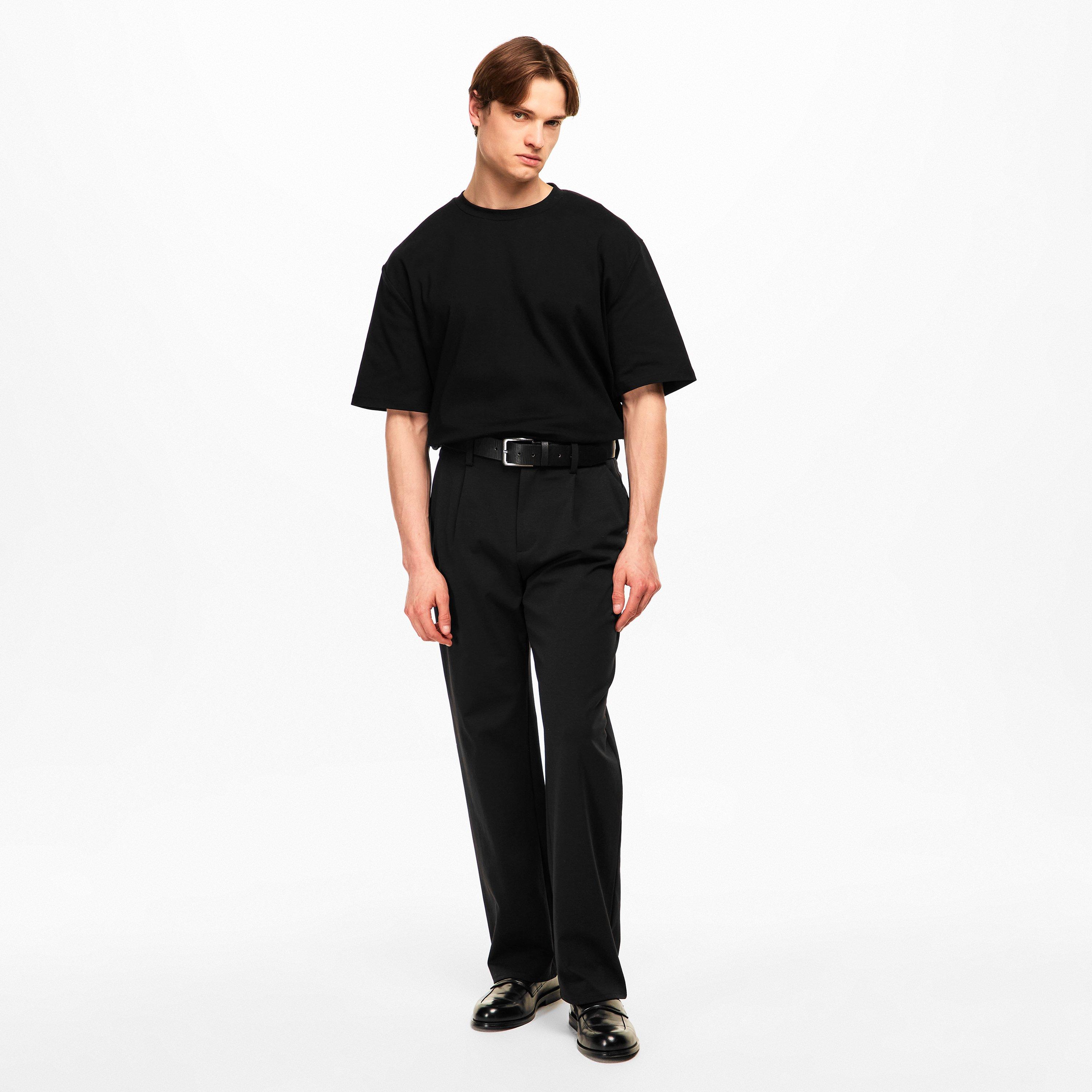 Dbl Knit Black - 7 For All Mankind - Men's Tailored Trousers - 5