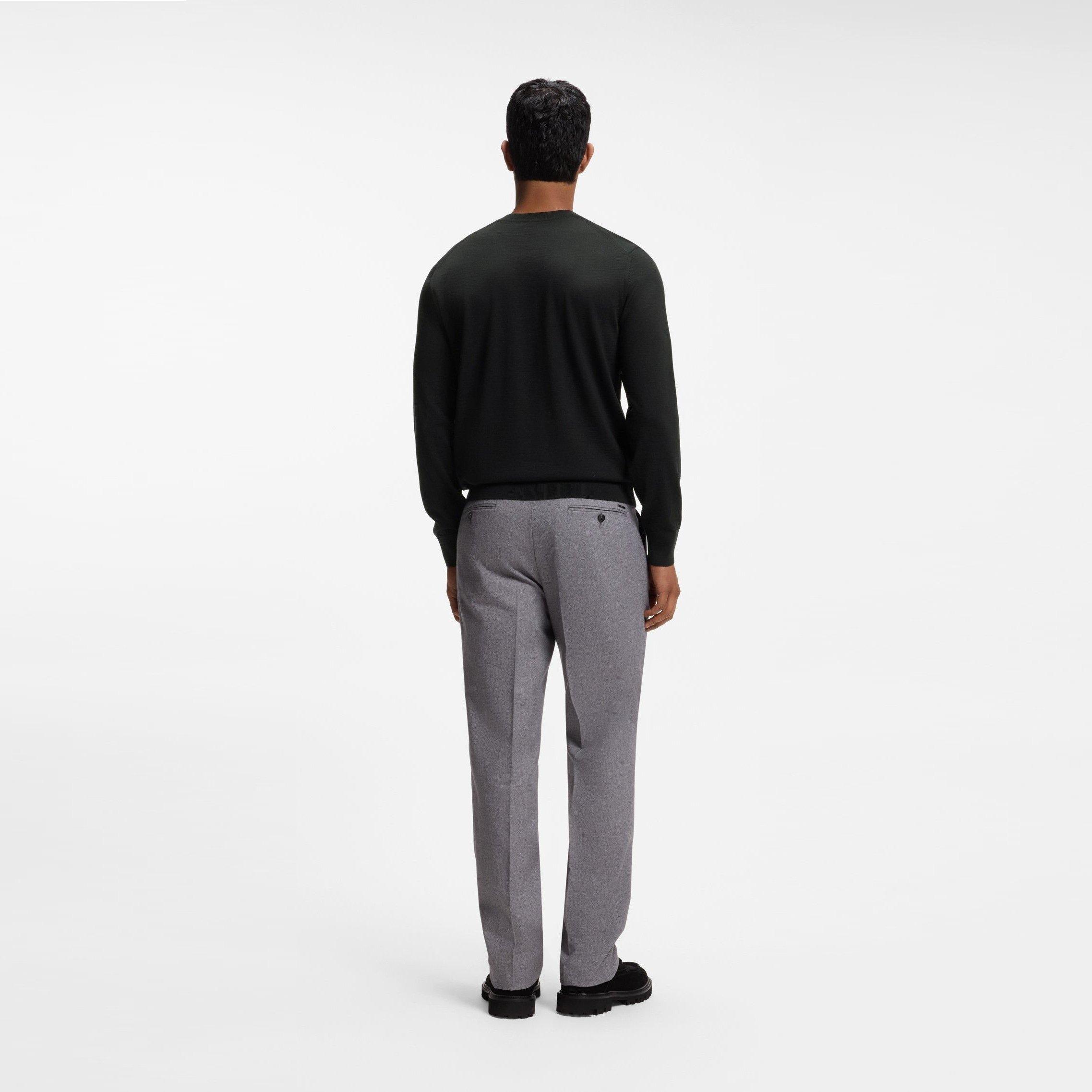 Black 001 - Boss - HBB Leno Knit Crew Sn64 - 3