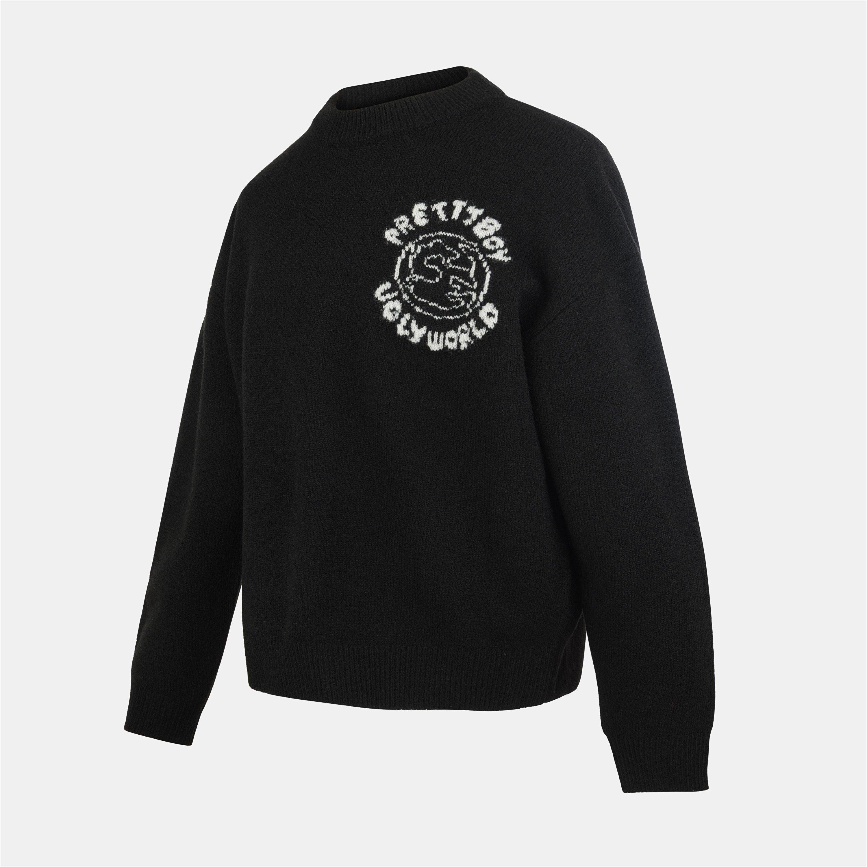 Black - Pretty Boy Ugly World - PBUW World Crew Knit Sn64 - 3