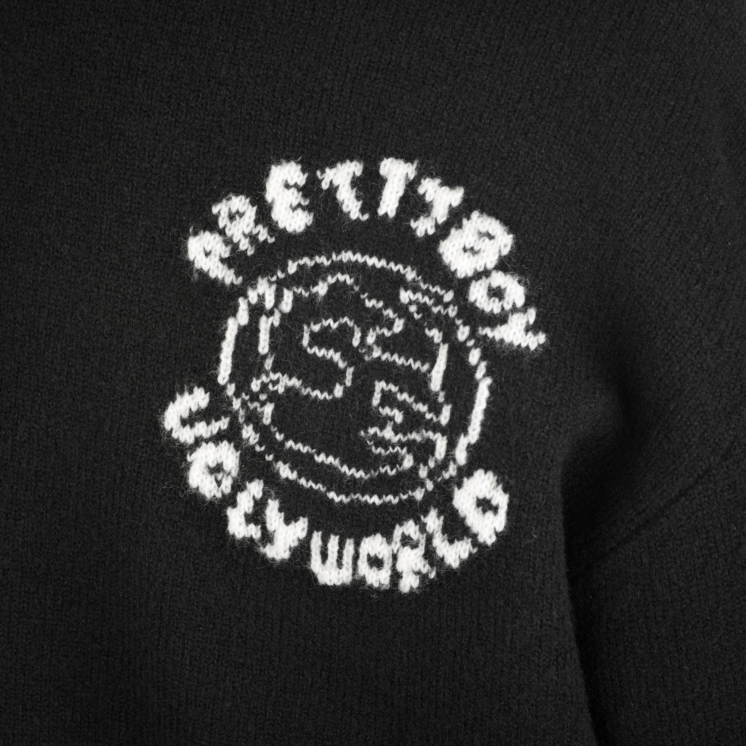 Black - Pretty Boy Ugly World - PBUW World Crew Knit Sn64 - 4