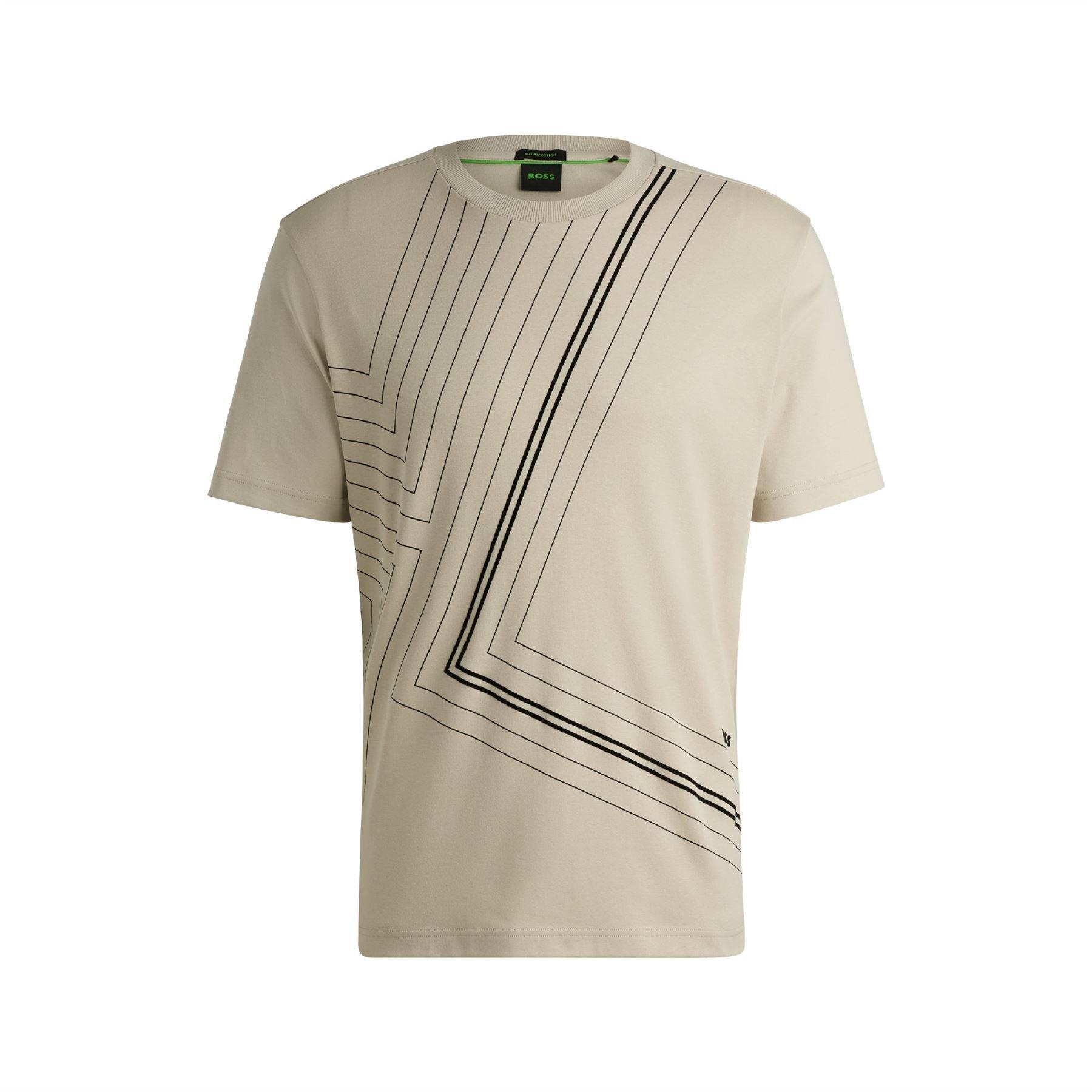 Beige - Boss - Boss Tee 7 10262274 01 T-Shirt Mens