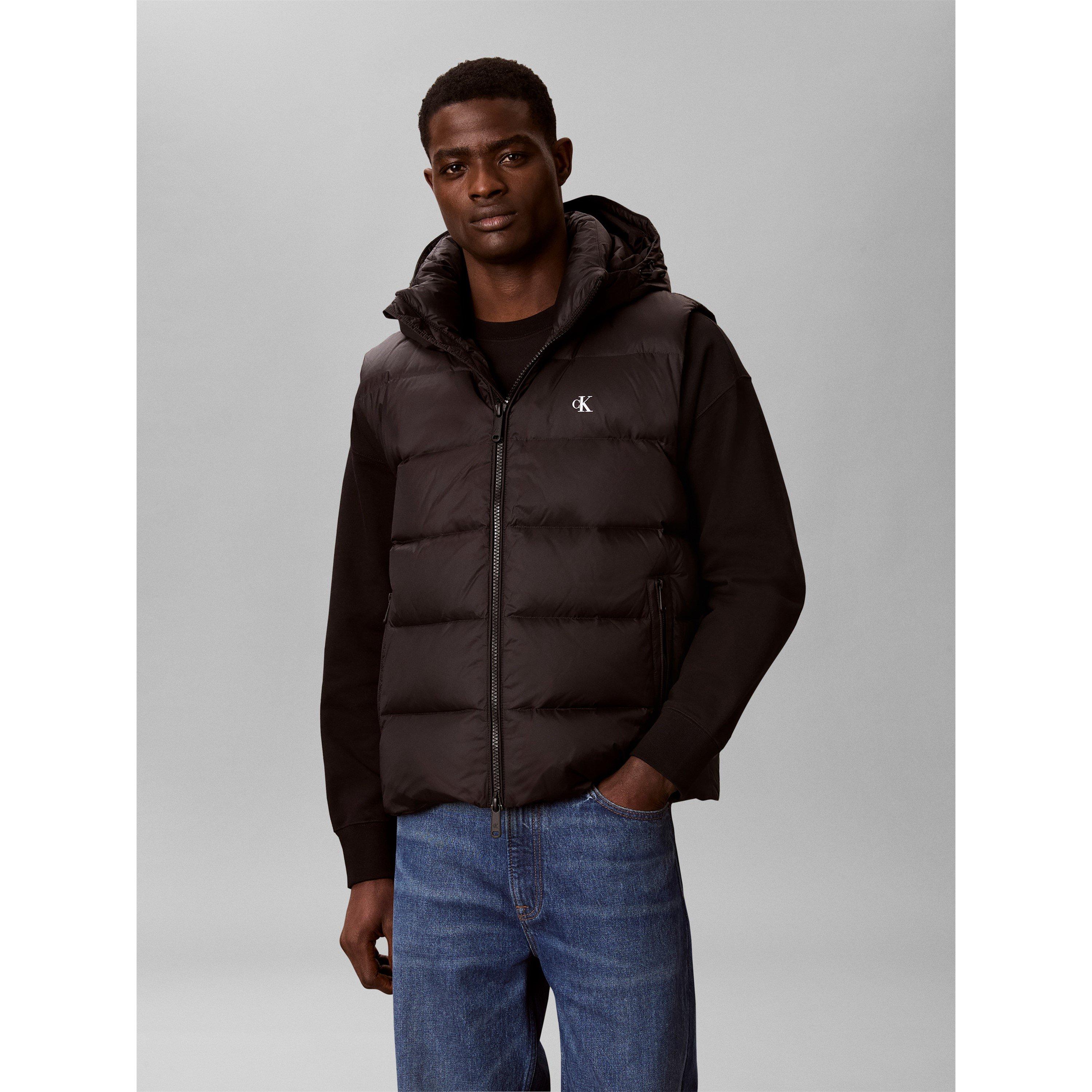 Black - Calvin Klein Jeans - Men's Detachable-Hood Gilet - 2