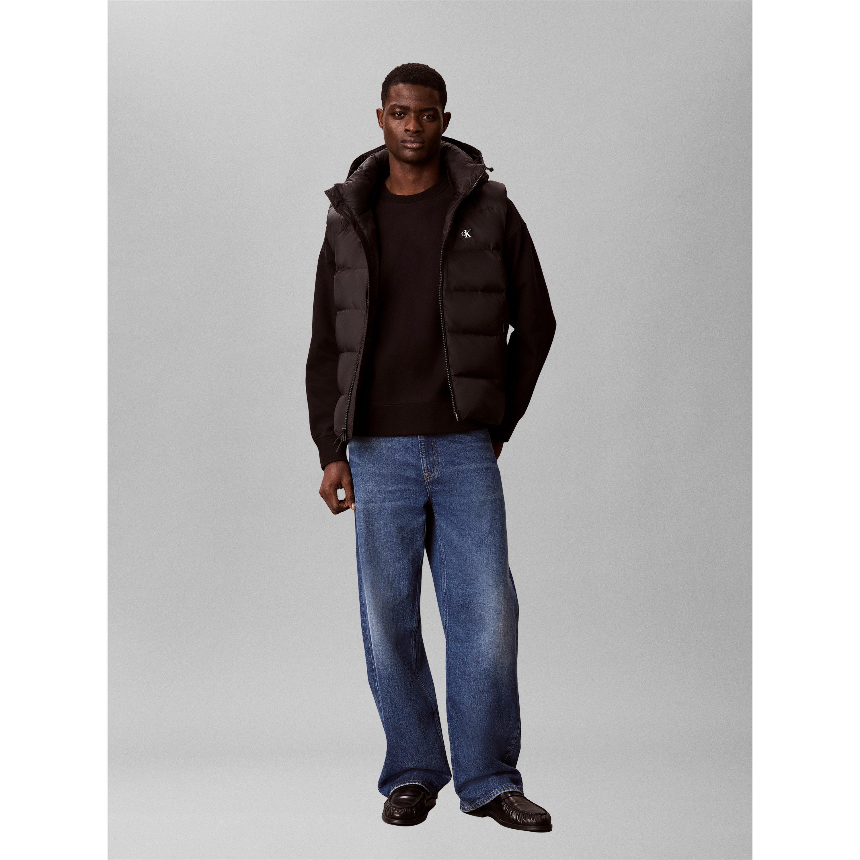 Black - Calvin Klein Jeans - Men's Detachable-Hood Gilet - 3