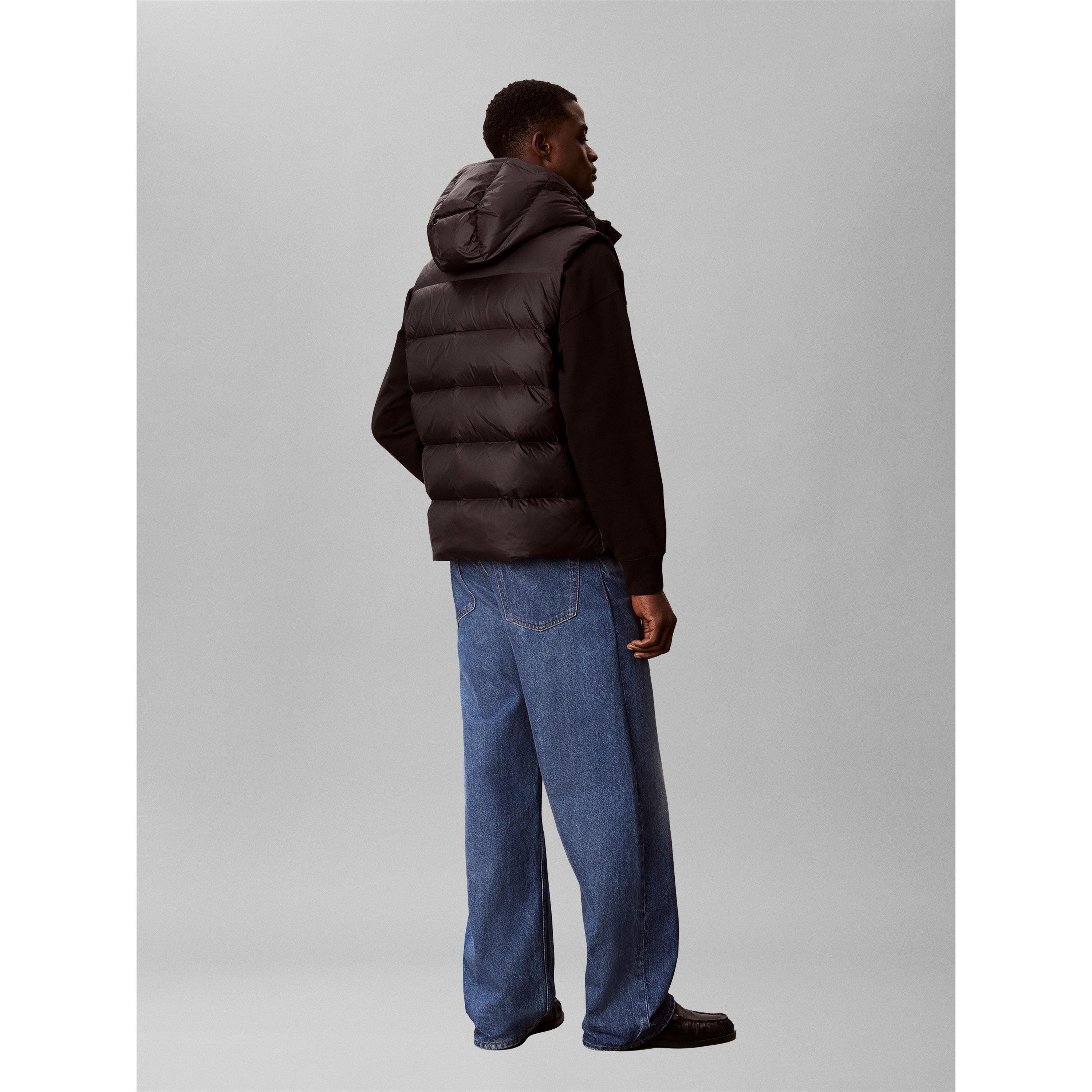 Black - Calvin Klein Jeans - Men's Detachable-Hood Gilet - 7