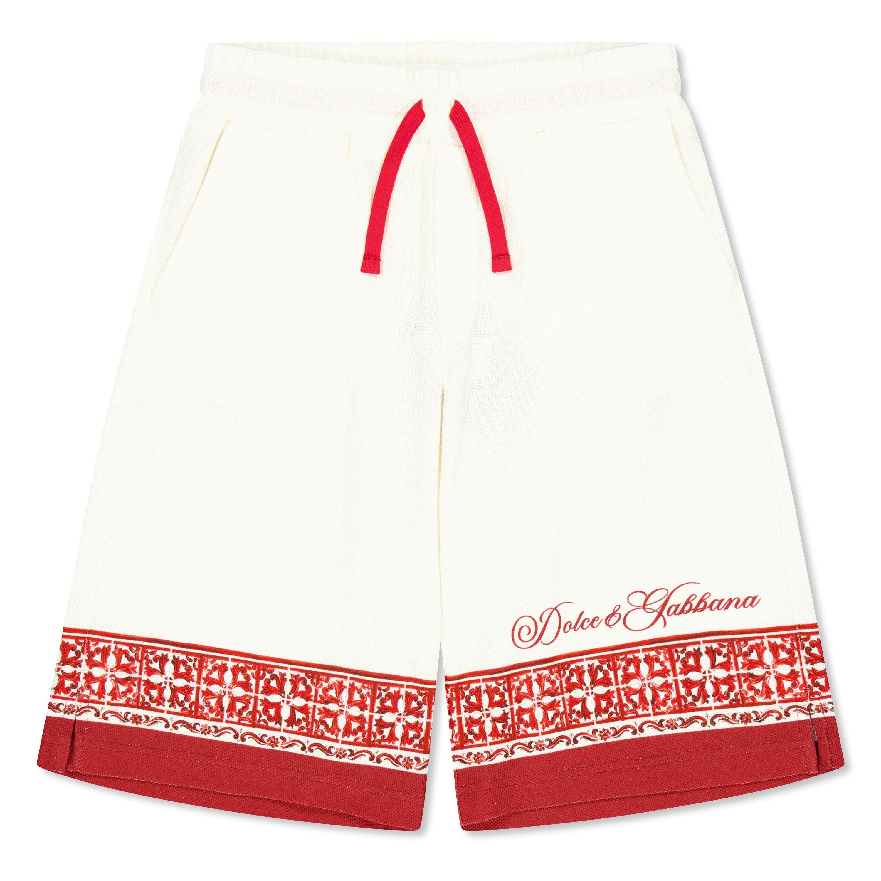 Wht RedIP5DQ - Dolce and Gabbana - DG Prnt Shorts Jn63 - 1