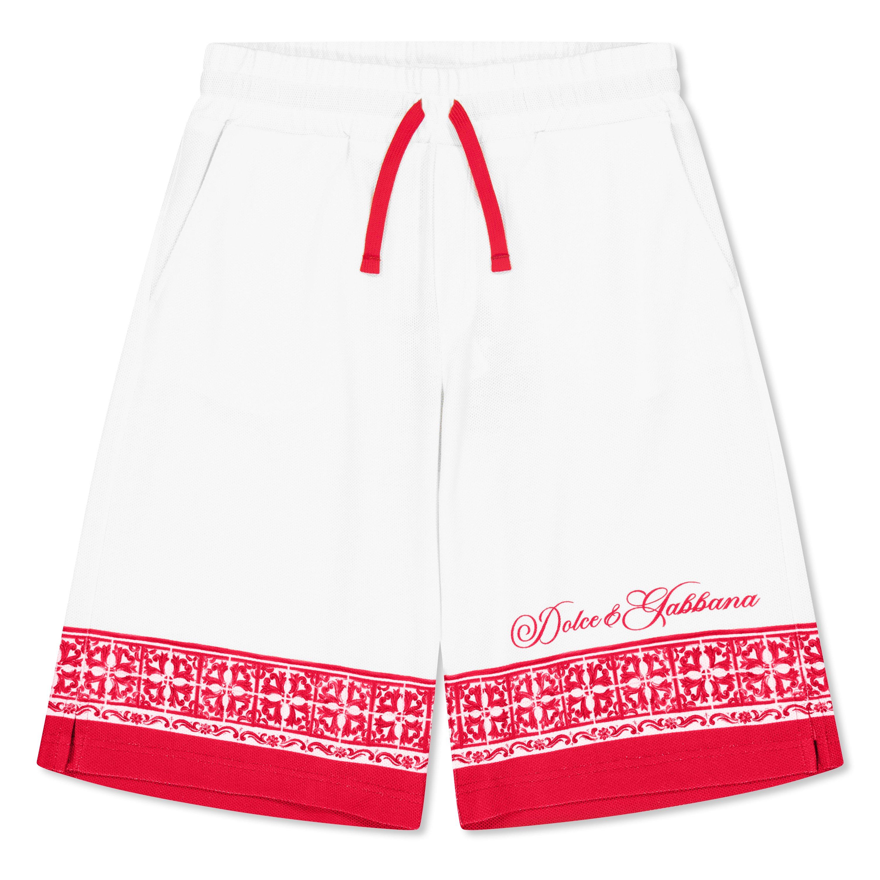 Wht RedIP5DQ - Dolce and Gabbana - DG Prnt Shorts Jn63 - 1