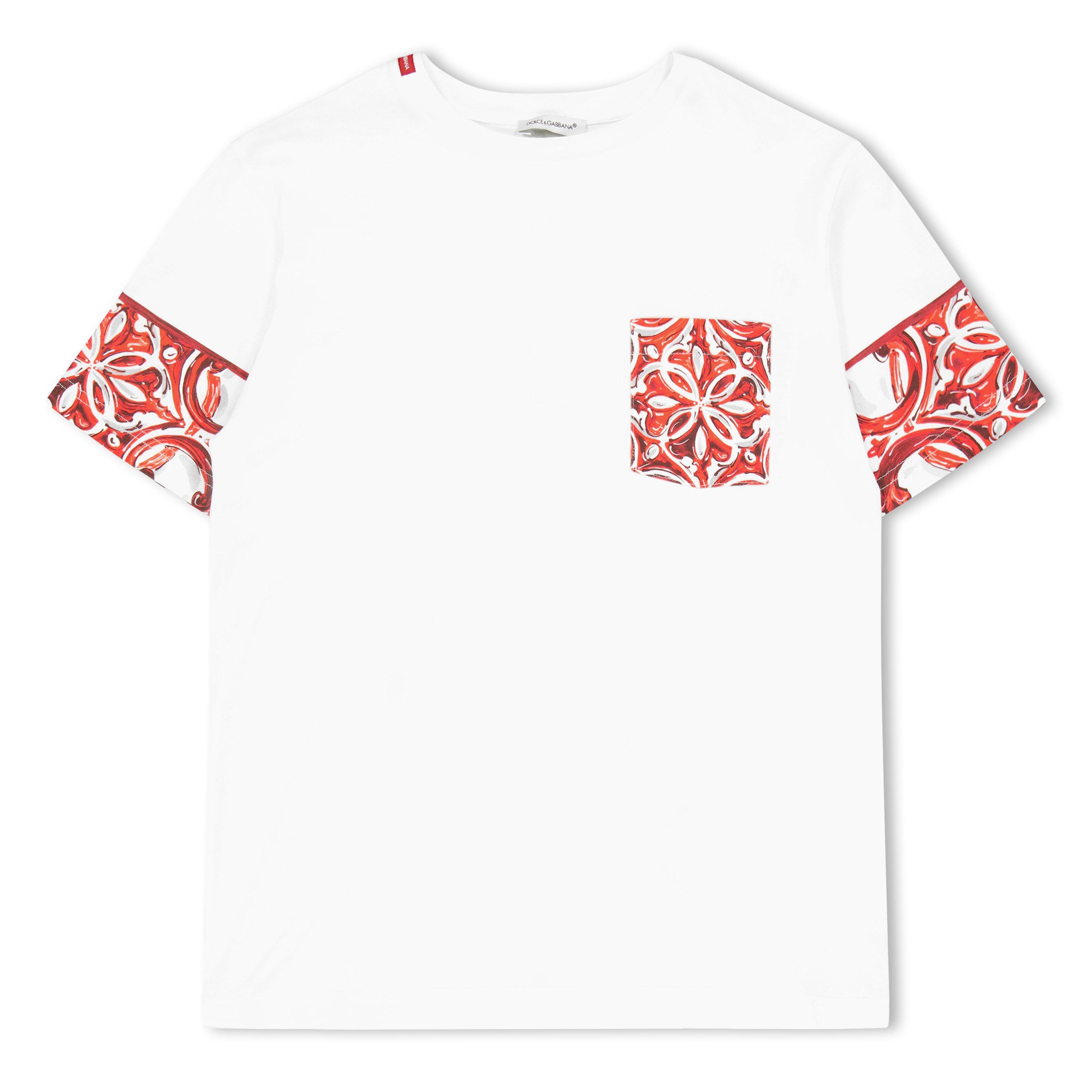 Wht Red W0111 - Dolce and Gabbana - DG LG Tee In63 - 1