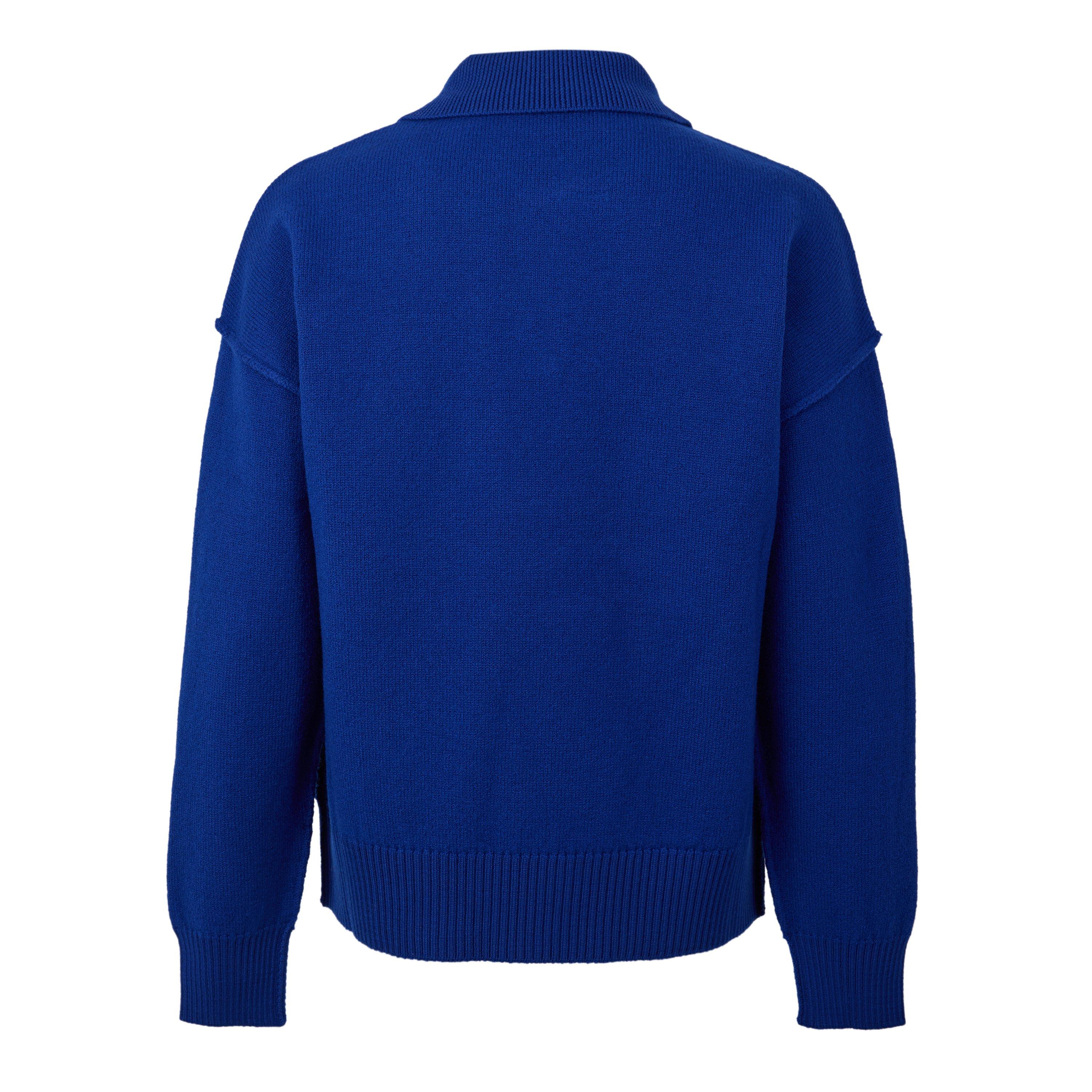 Royal Blue - Ami Paris - Ami ADC Knit Polo Sn64 - 2