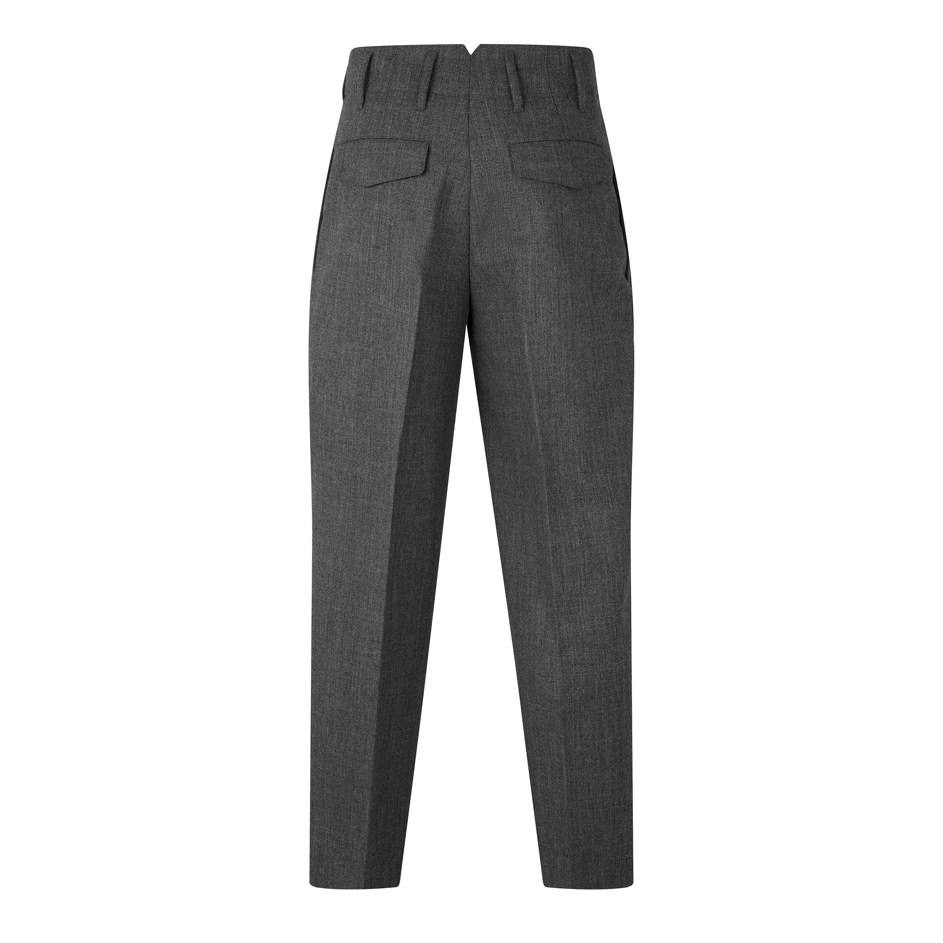Carbon Grey - Ami Paris - Ami Pleated Trousers Sn63 - 2