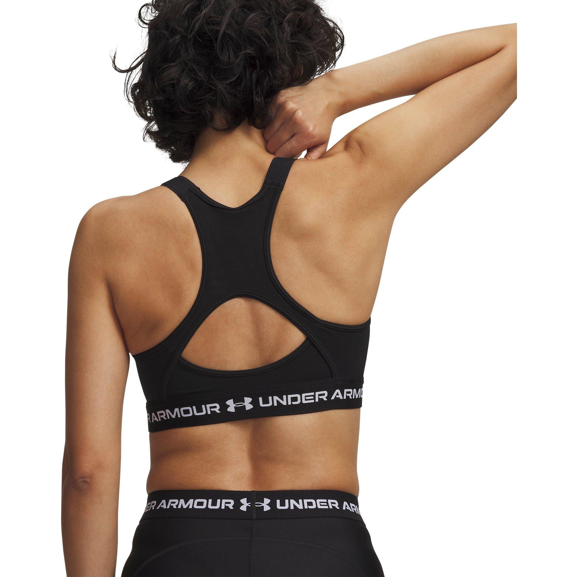 Black/White - Under Armour - Women's HeatGear High Impact Sports Bra - 2
