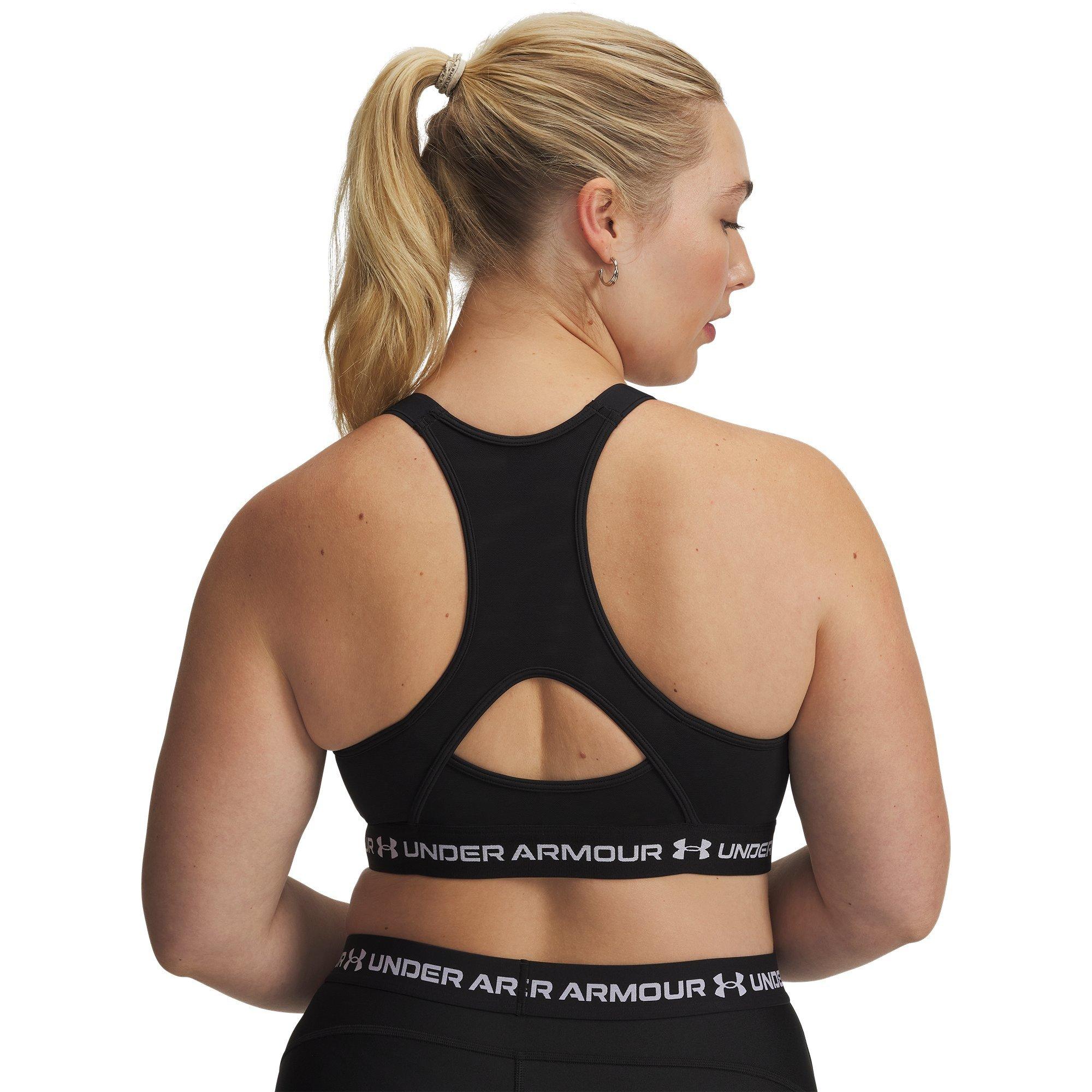 Black/White - Under Armour - Women's HeatGear High Impact Sports Bra - 12